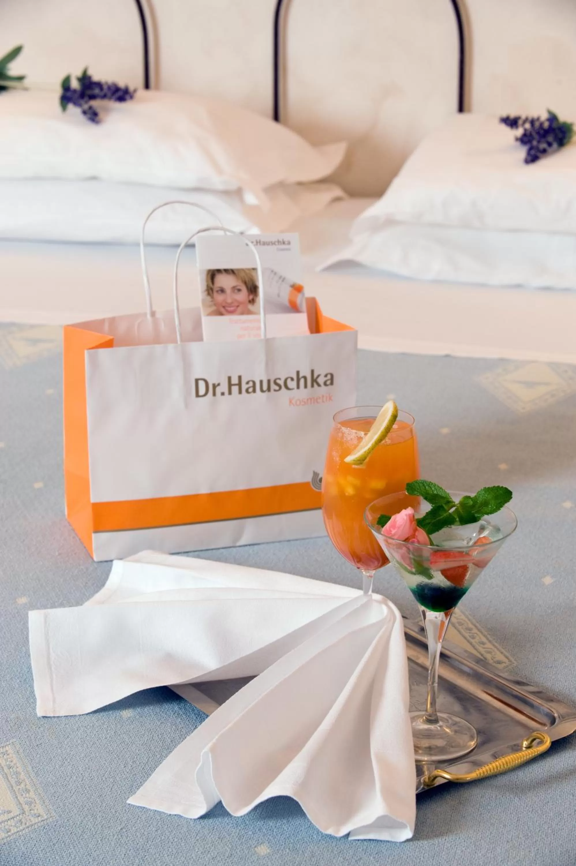 Drinks, Bed in Hotel Clitunno