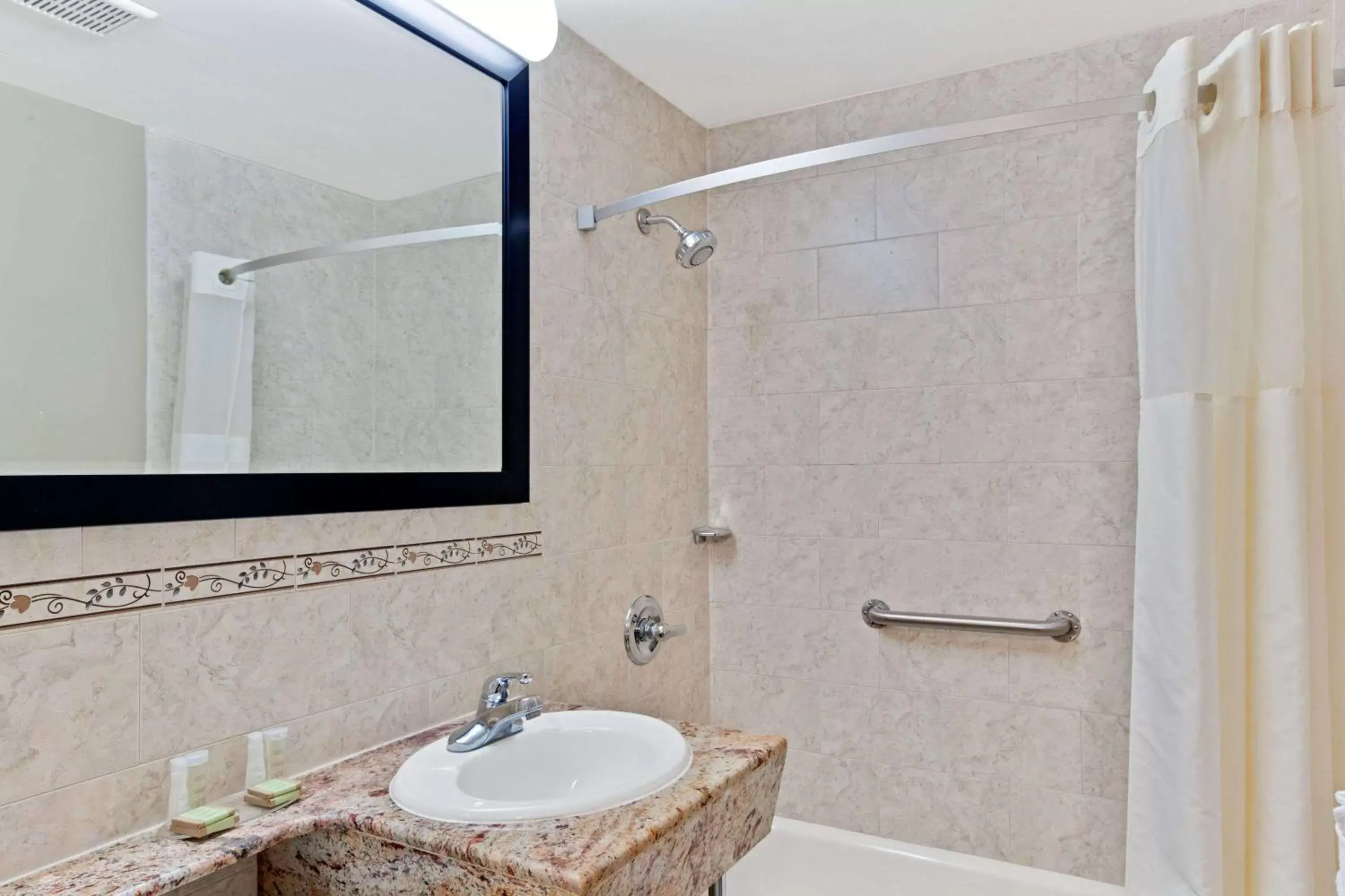 On site, Bathroom in Super 8 by Wyndham Long Island City LGA Hotel