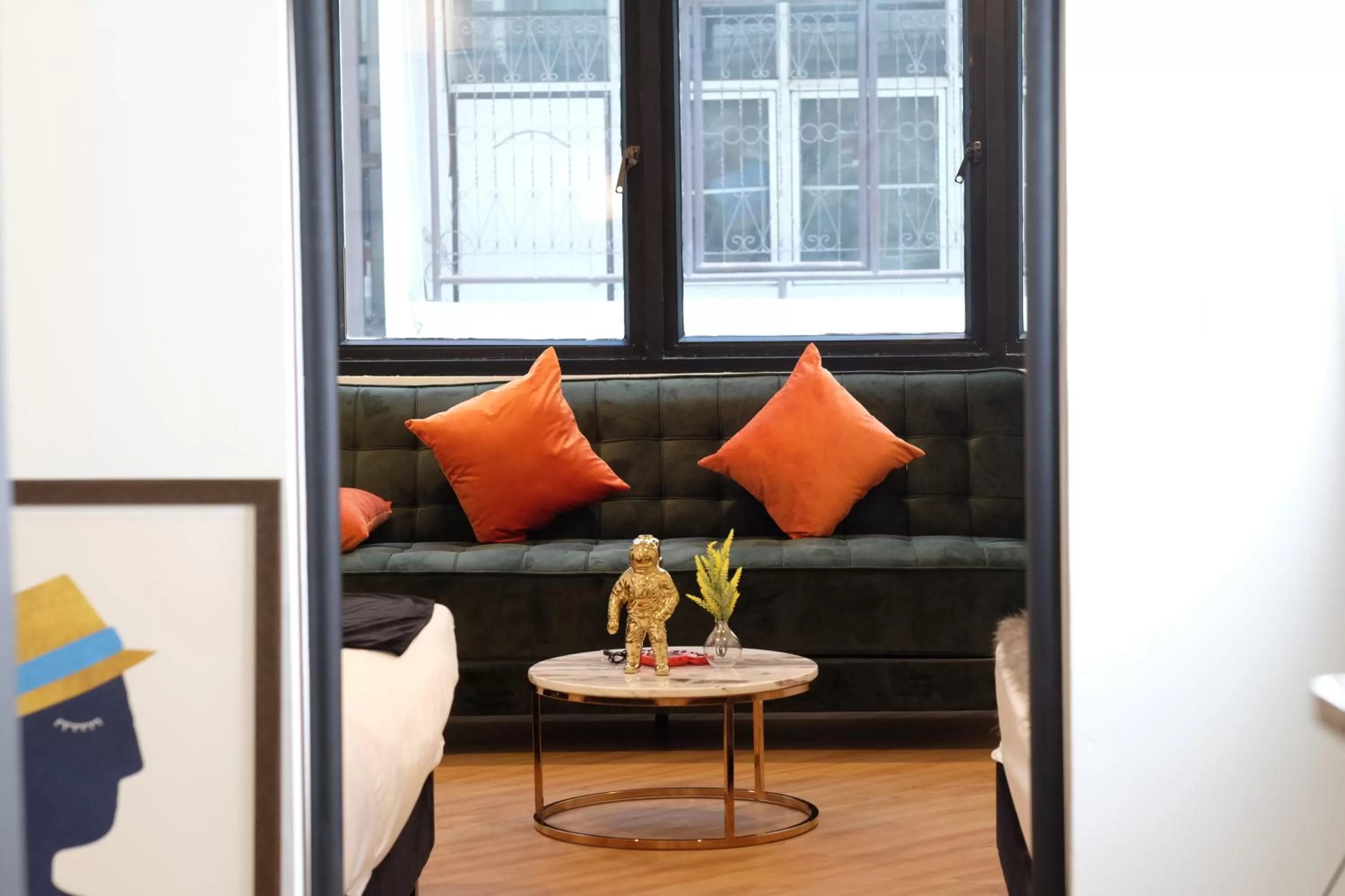 Living room in Theme Boutique Hotel Bangkok