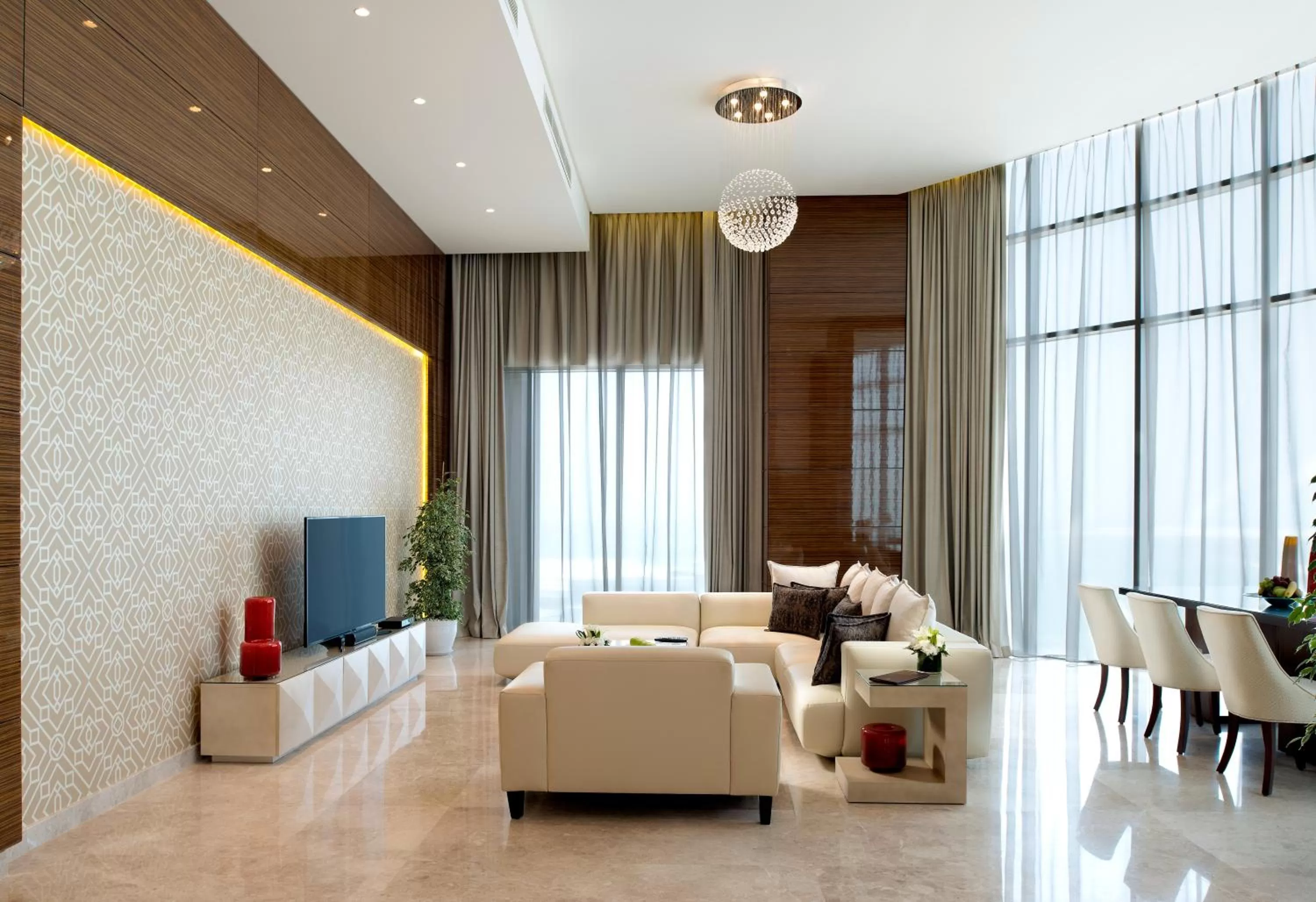 Living room in Fraser Suites Diplomatic Area Bahrain