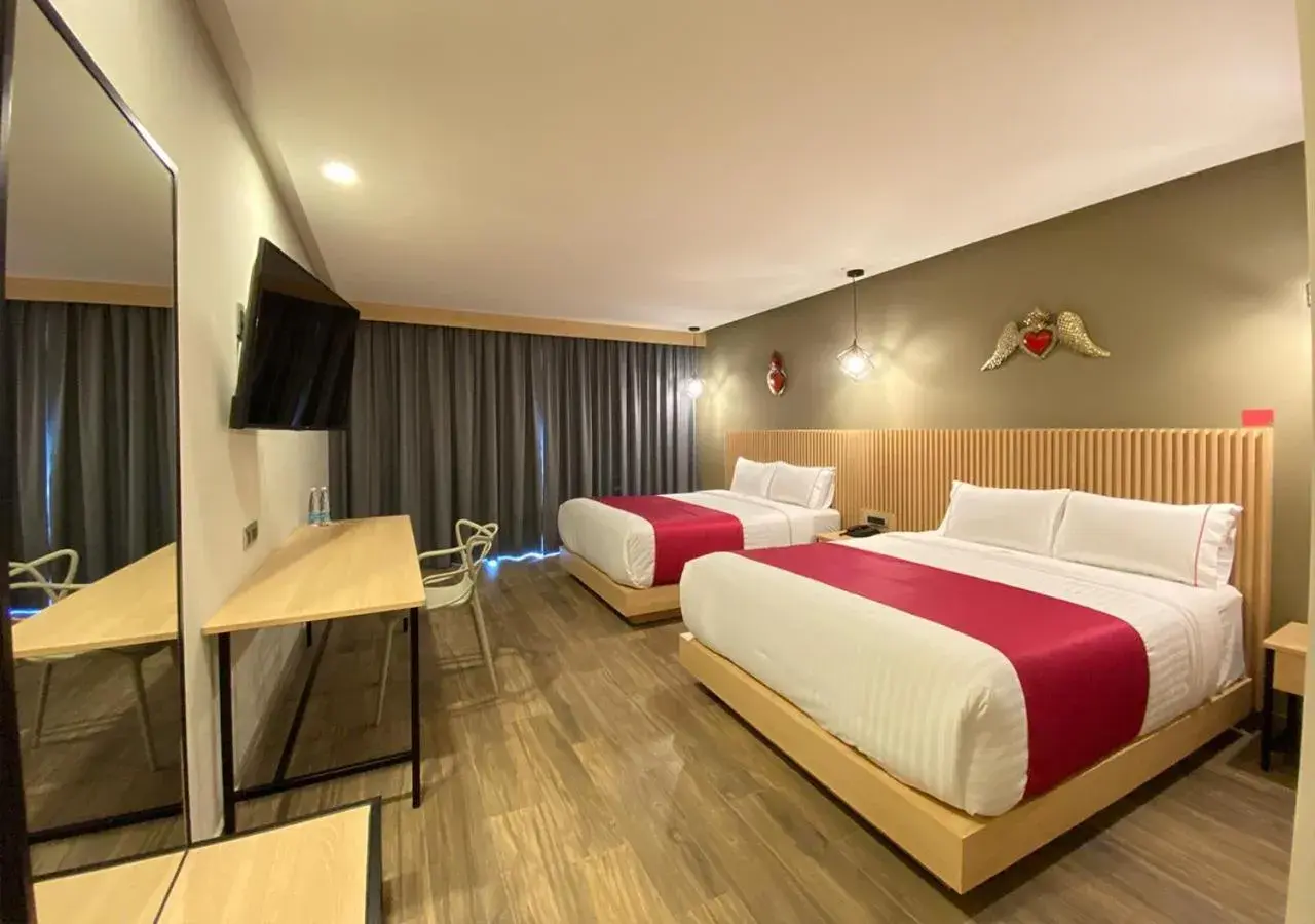 Bed in Hotel MX San Miguel de Allende