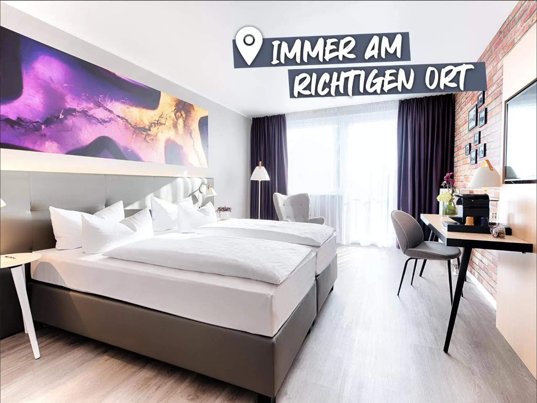Photo of the whole room, Bed in ACHAT Hotel Offenbach Plaza