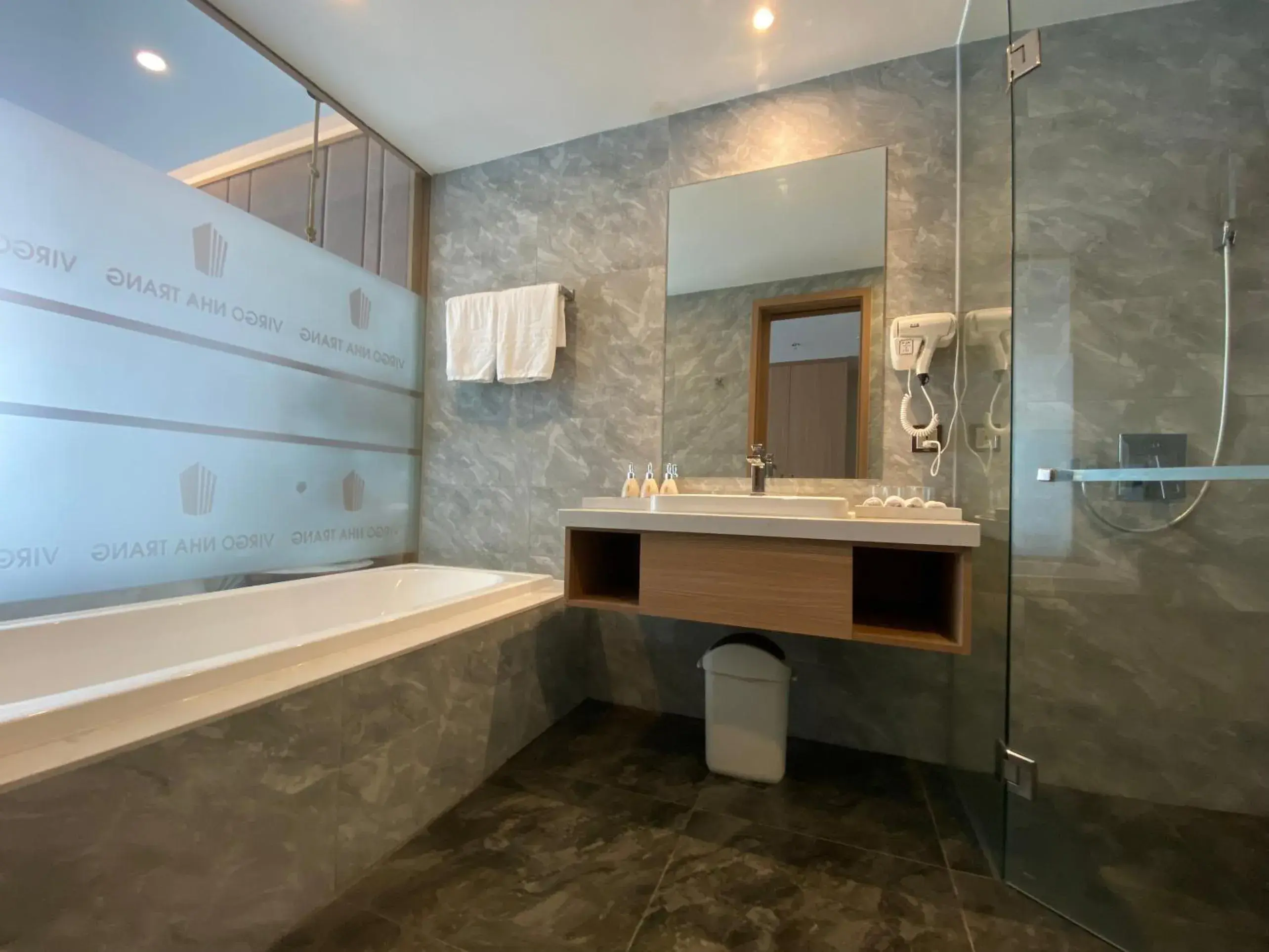 Bathroom in Virgo Hotel