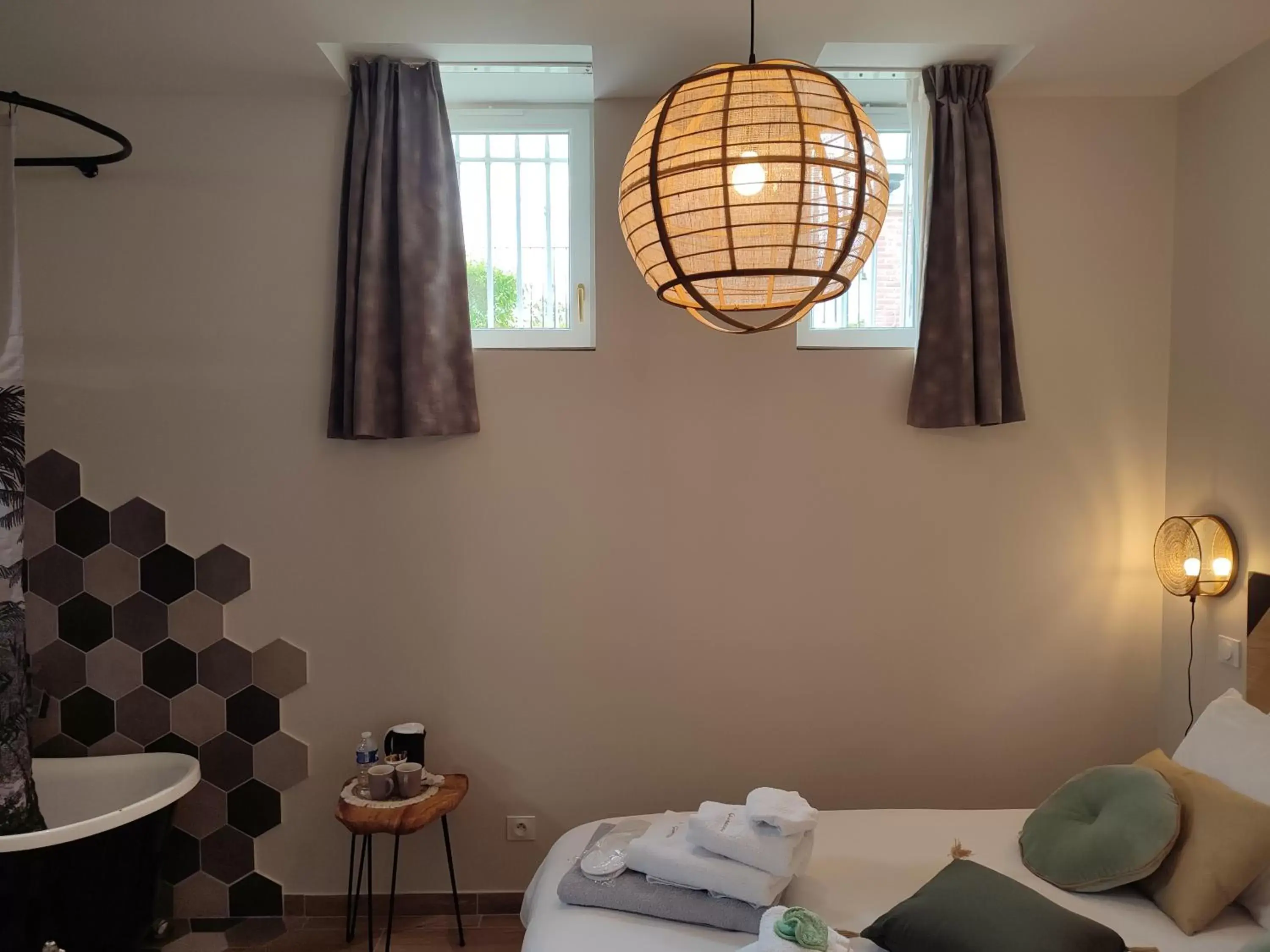 Bed, Bathroom in Demeure de la Garenne