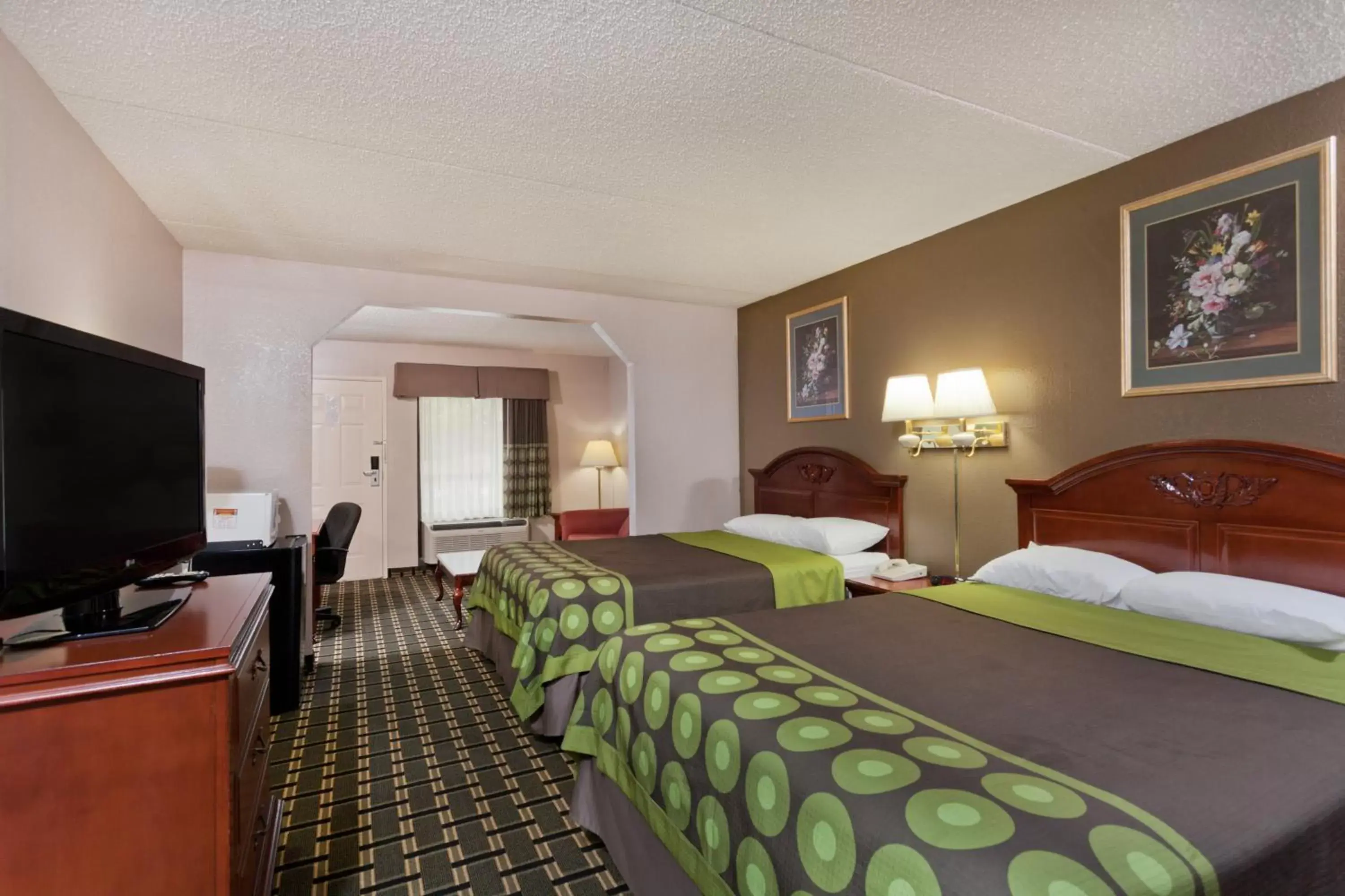 Queen Studio Suite with Two Queen Beds - Non-Smoking	 in Super 8 by Wyndham Knoxville West/Farragut