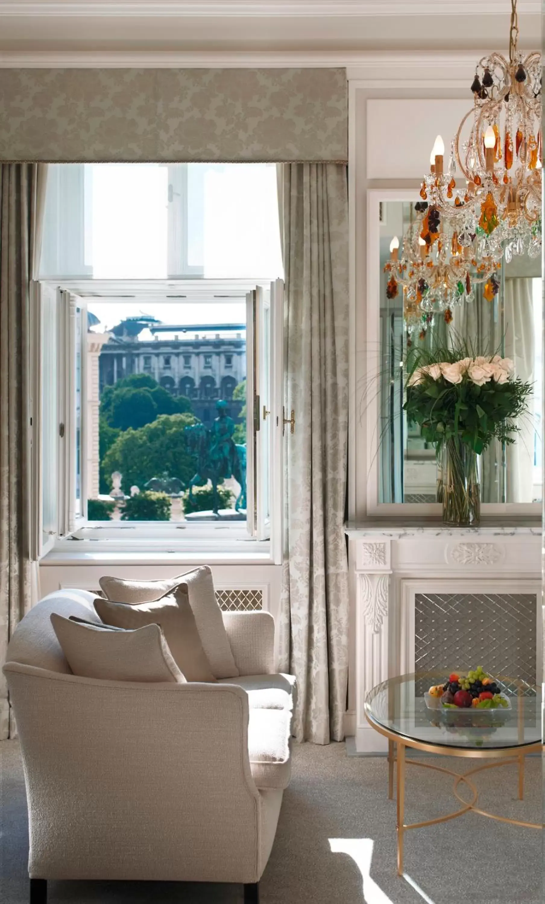 View (from property/room), Seating Area in Hotel Sacher Wien