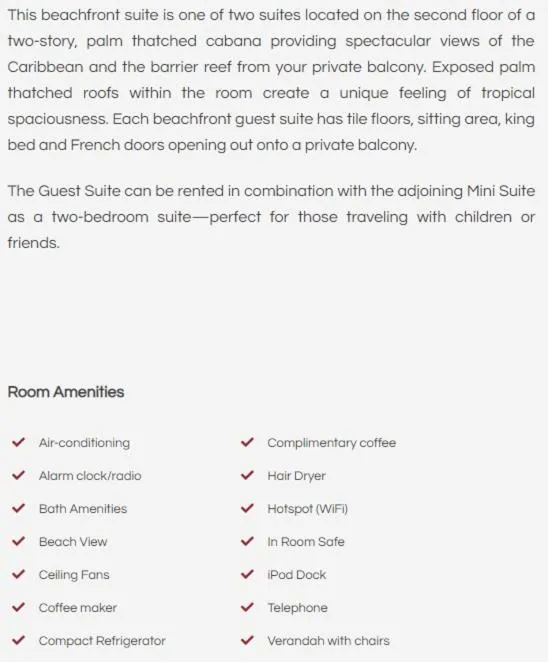 Guest Suite  in Ramon's Village Resort