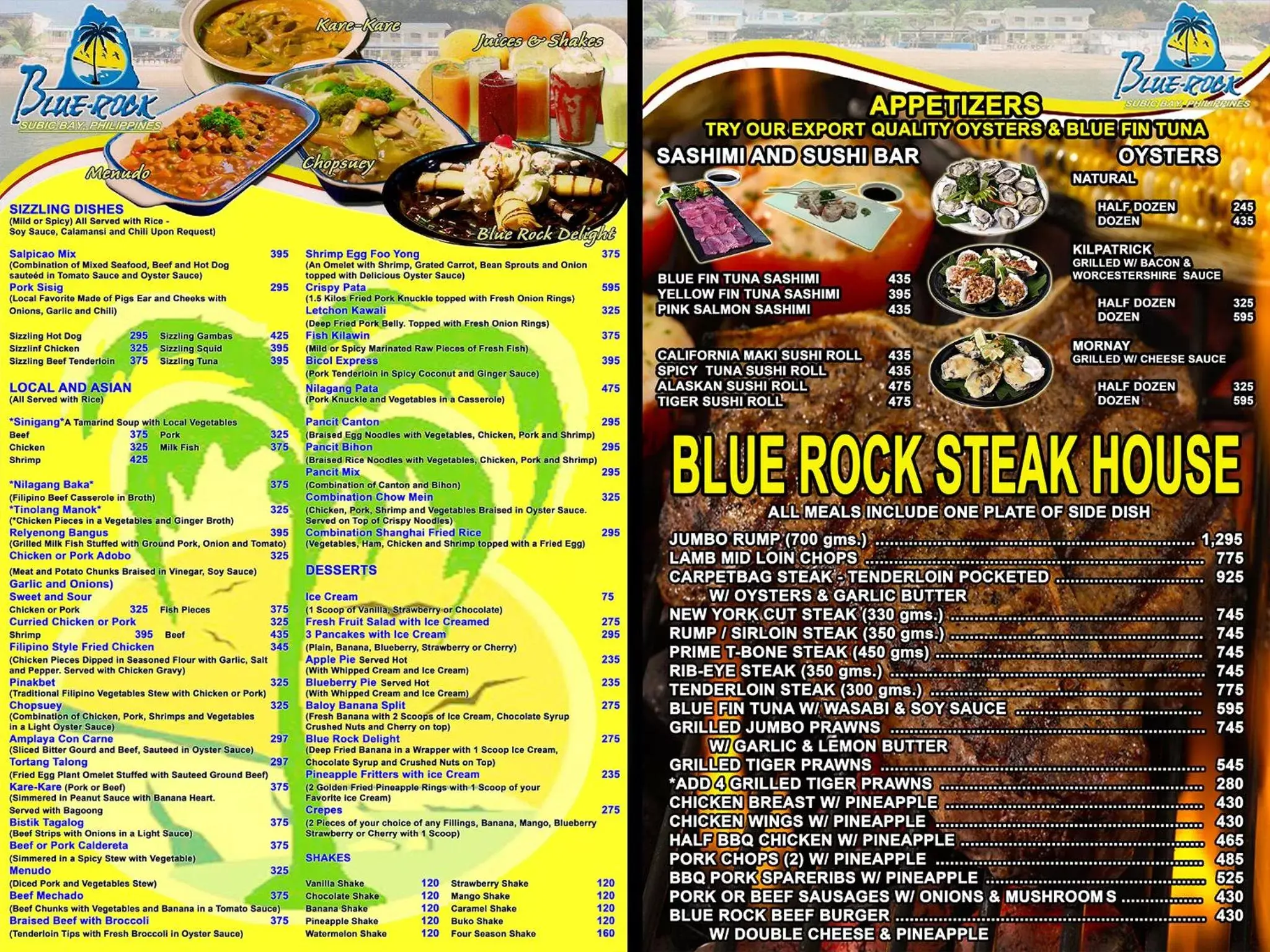 Restaurant/places to eat in Blue Rock Resort