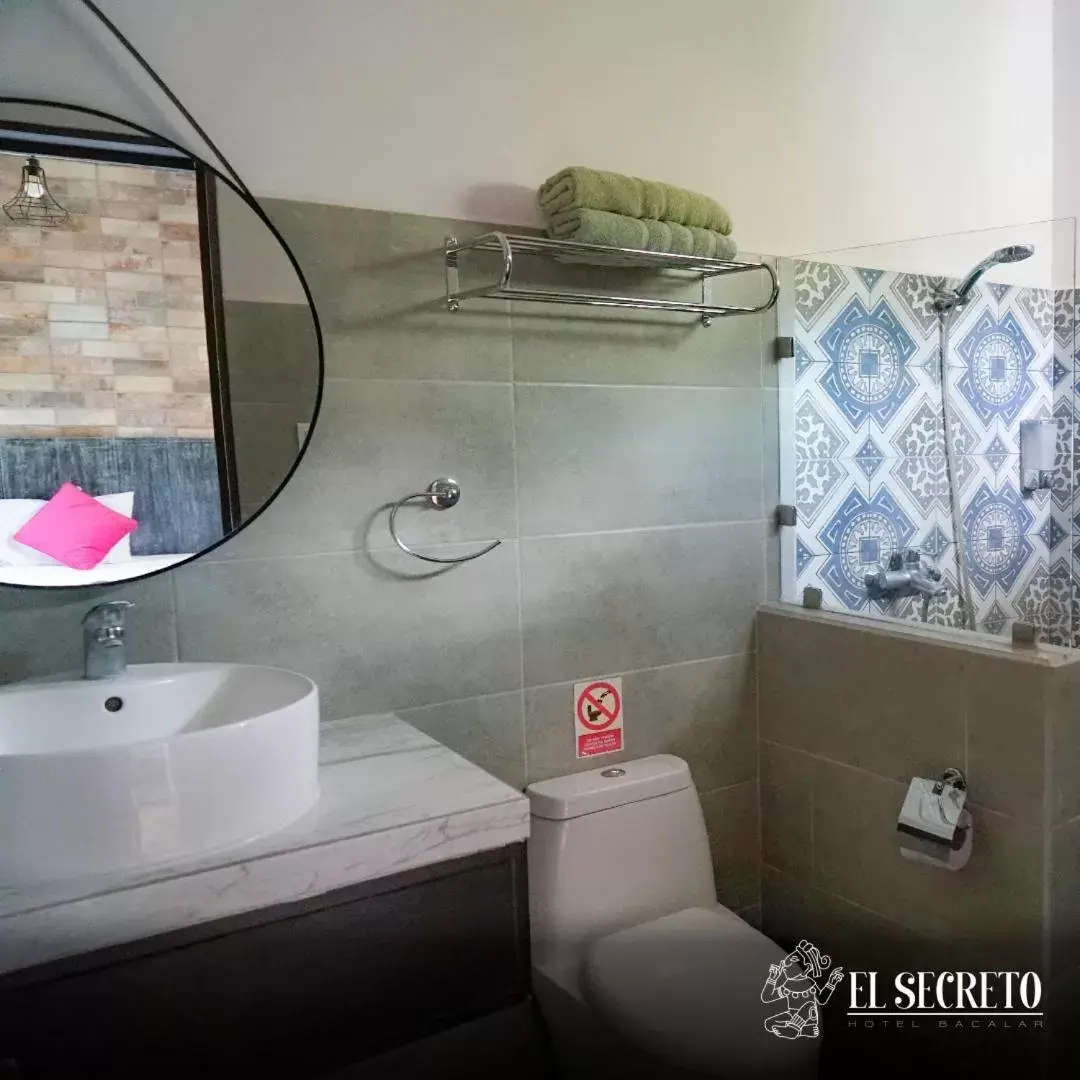 Bathroom in Hotel Secreto Frente a Laguna Bacalar - Opciones Todo Incluido