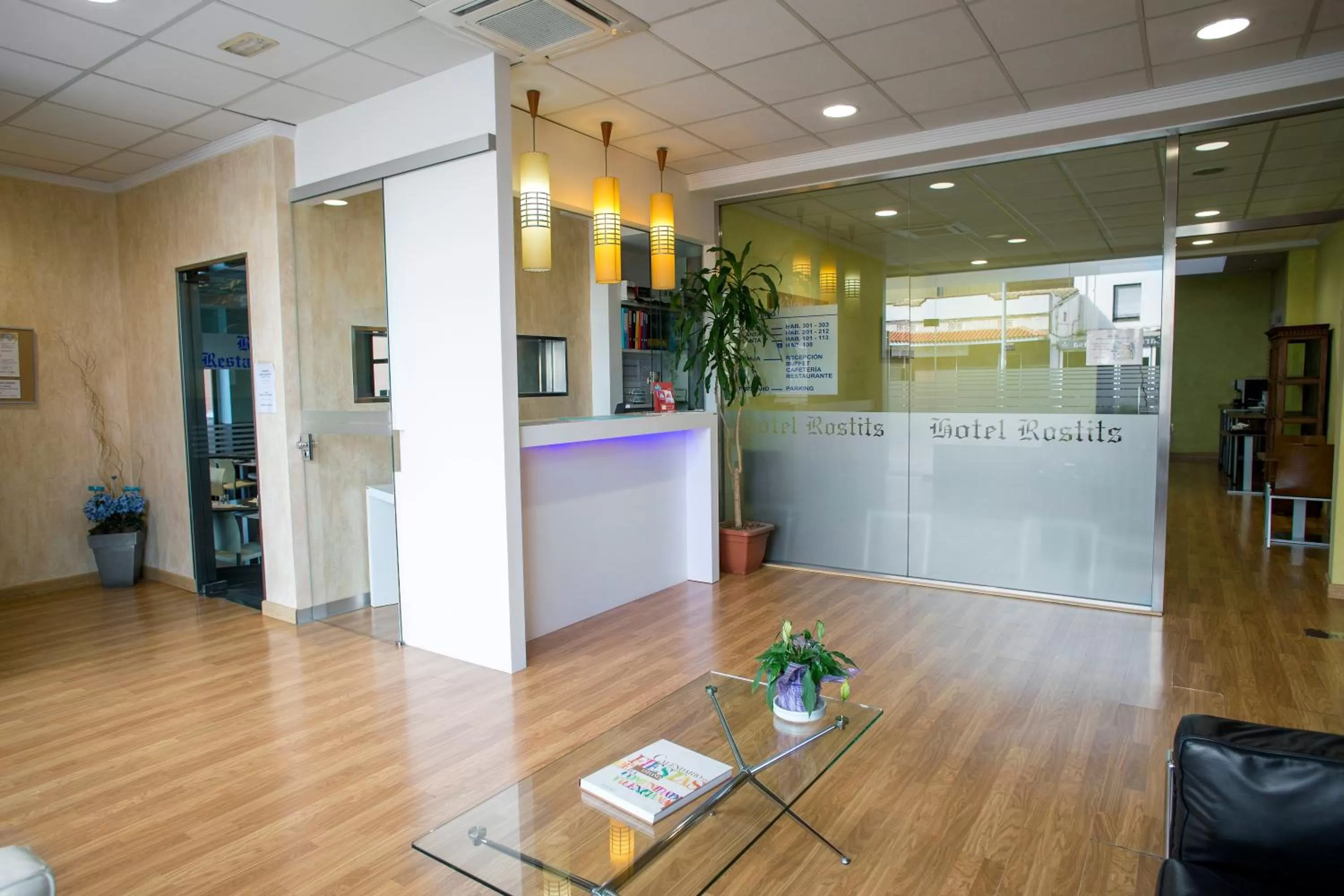 Lobby or reception in Hotel Rostits