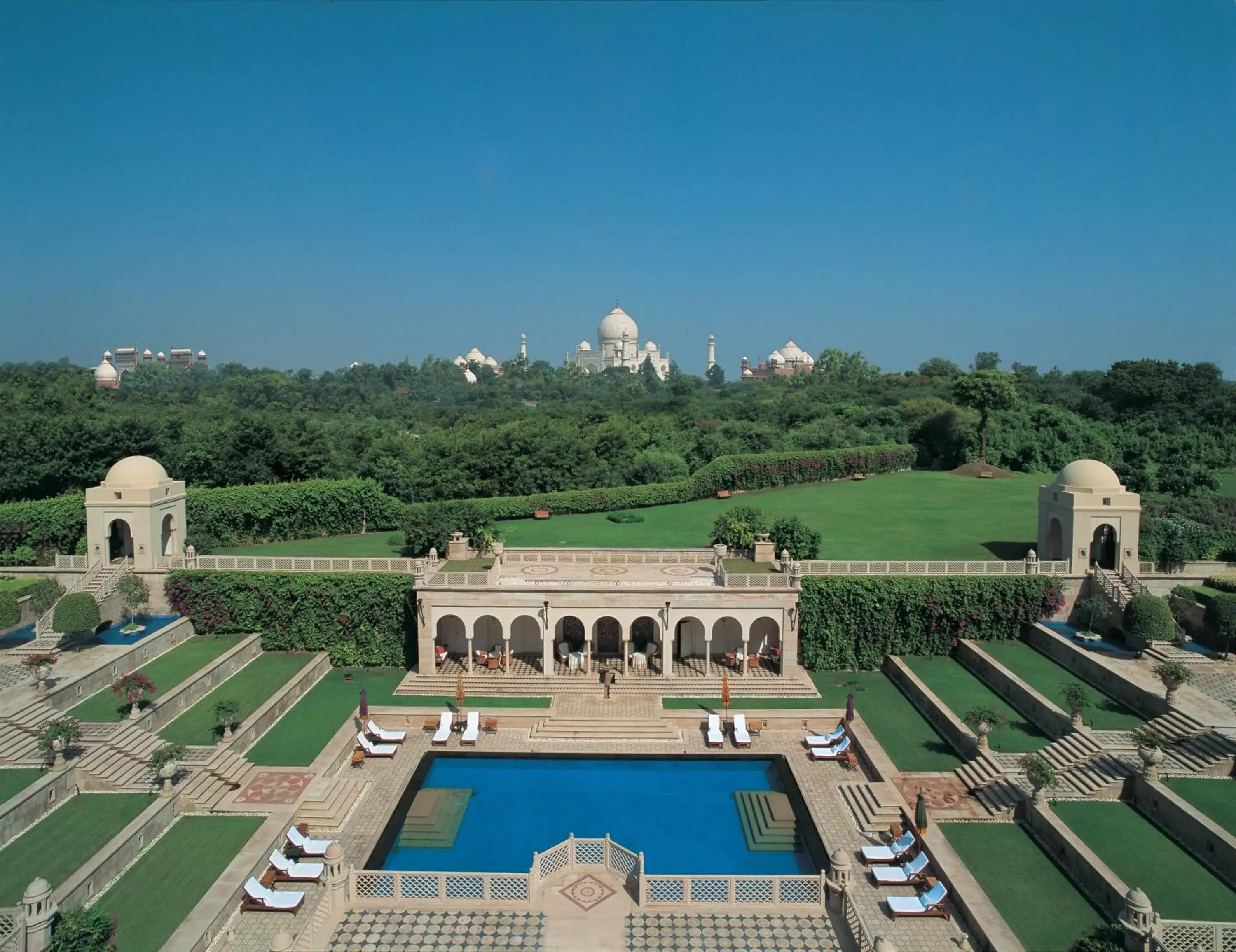 Garden, Pool View in The Oberoi Amarvilas Agra