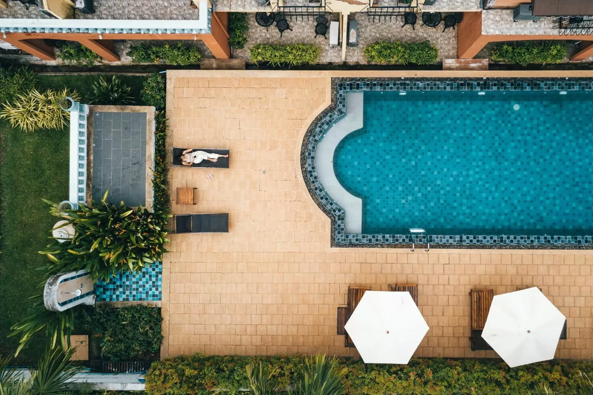 Bird's eye view, Floor Plan in Hotel Toscana Trat