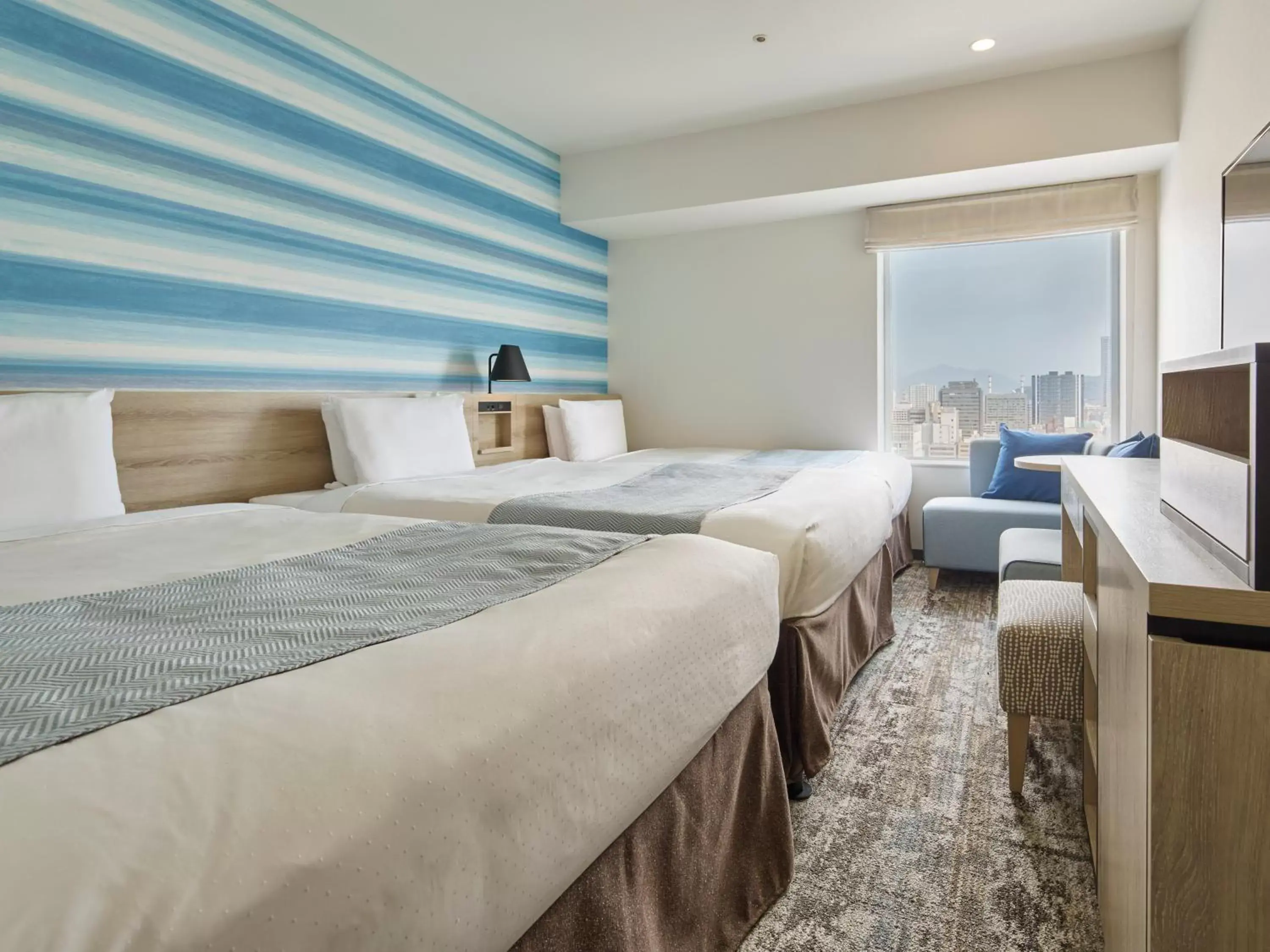 Moderate Twin Room (3 Bed) - Non-Smoking in Mitsui Garden Hotel Hiroshima Moderate Twin Room (3 Bed) - Non-Smoking in Mitsui Garden Hotel Hiroshima