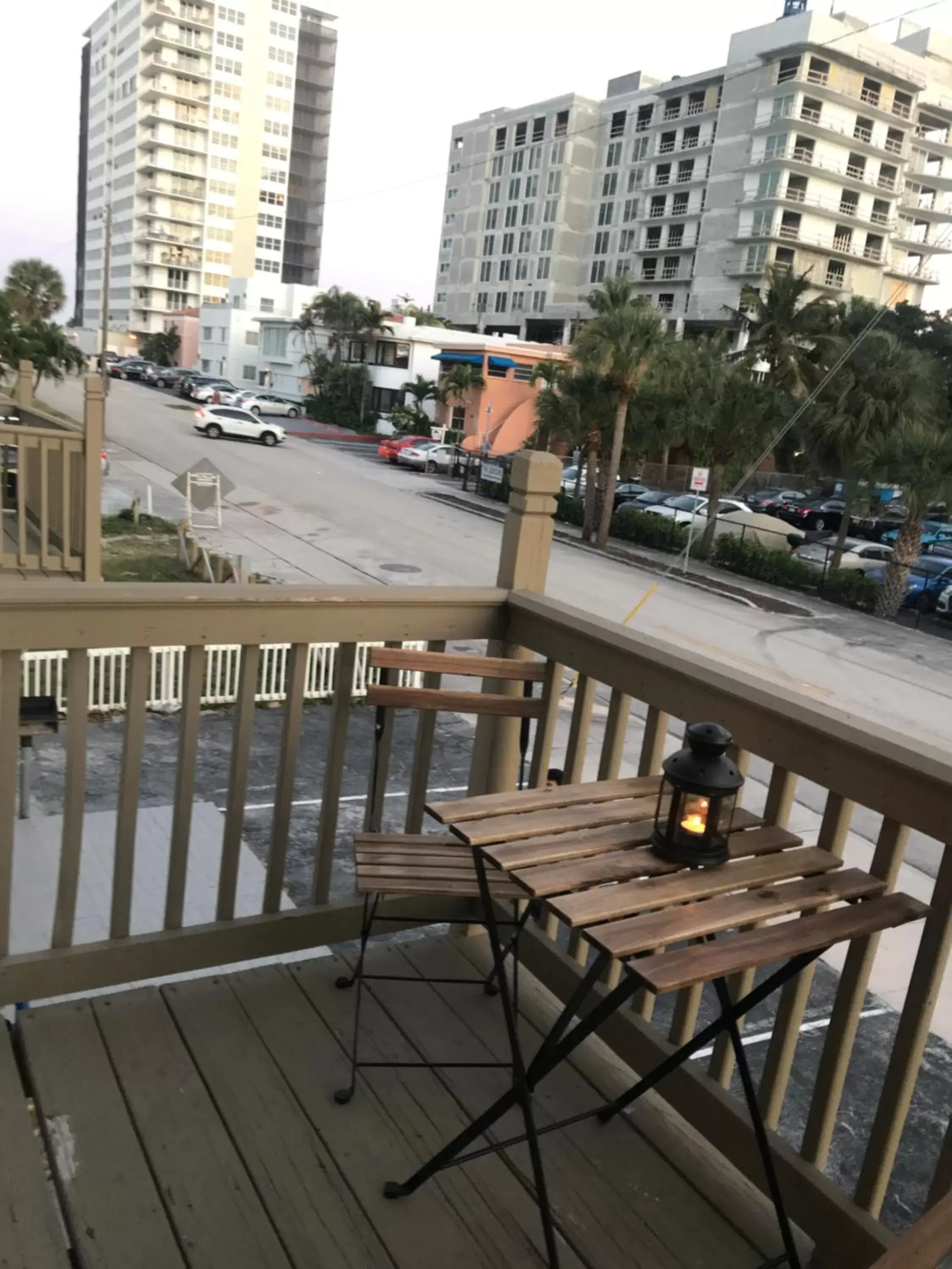 Balcony/Terrace in Little Paris by the ocean self check in