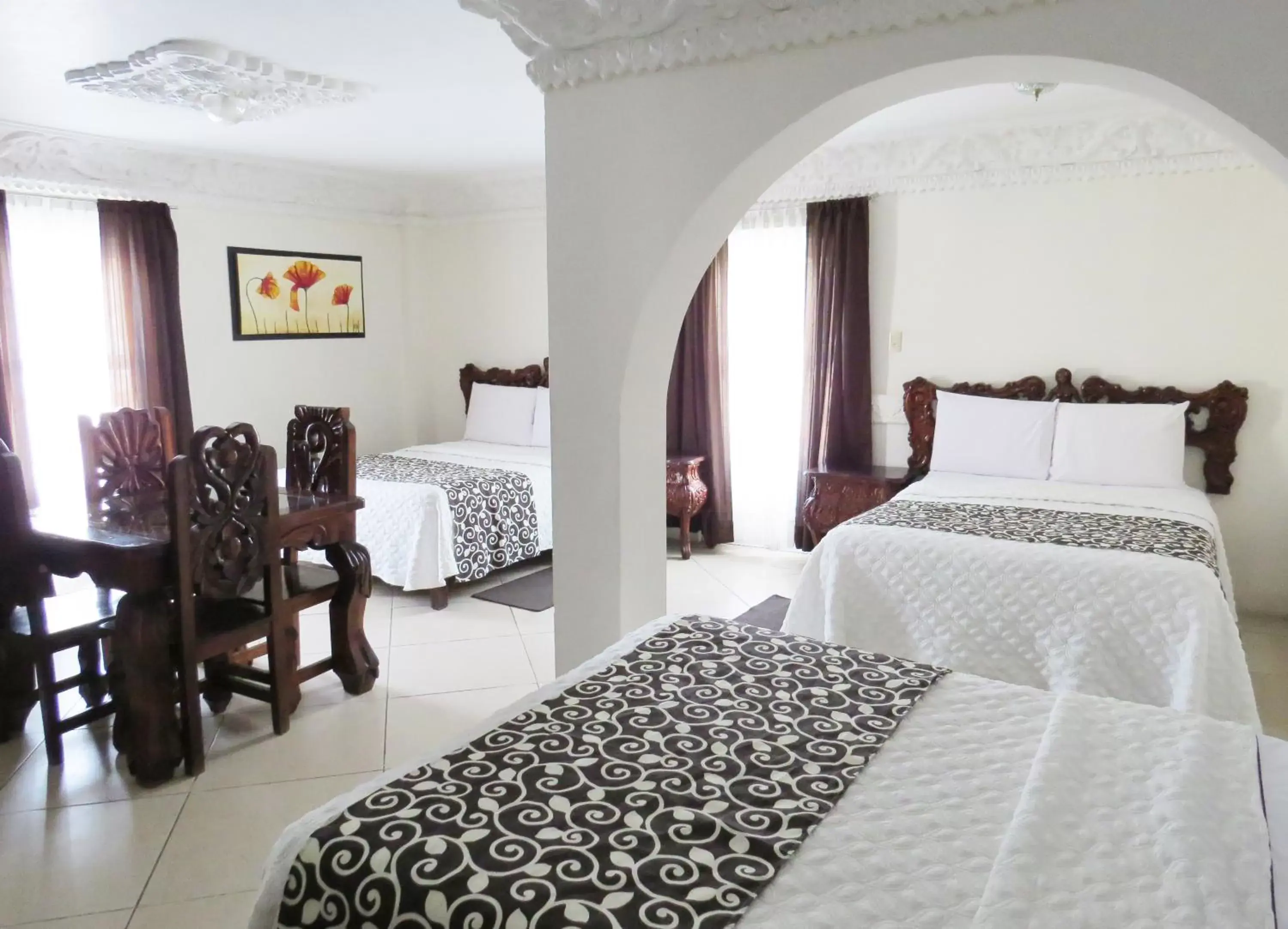 Bed in Hotel Royal Puebla