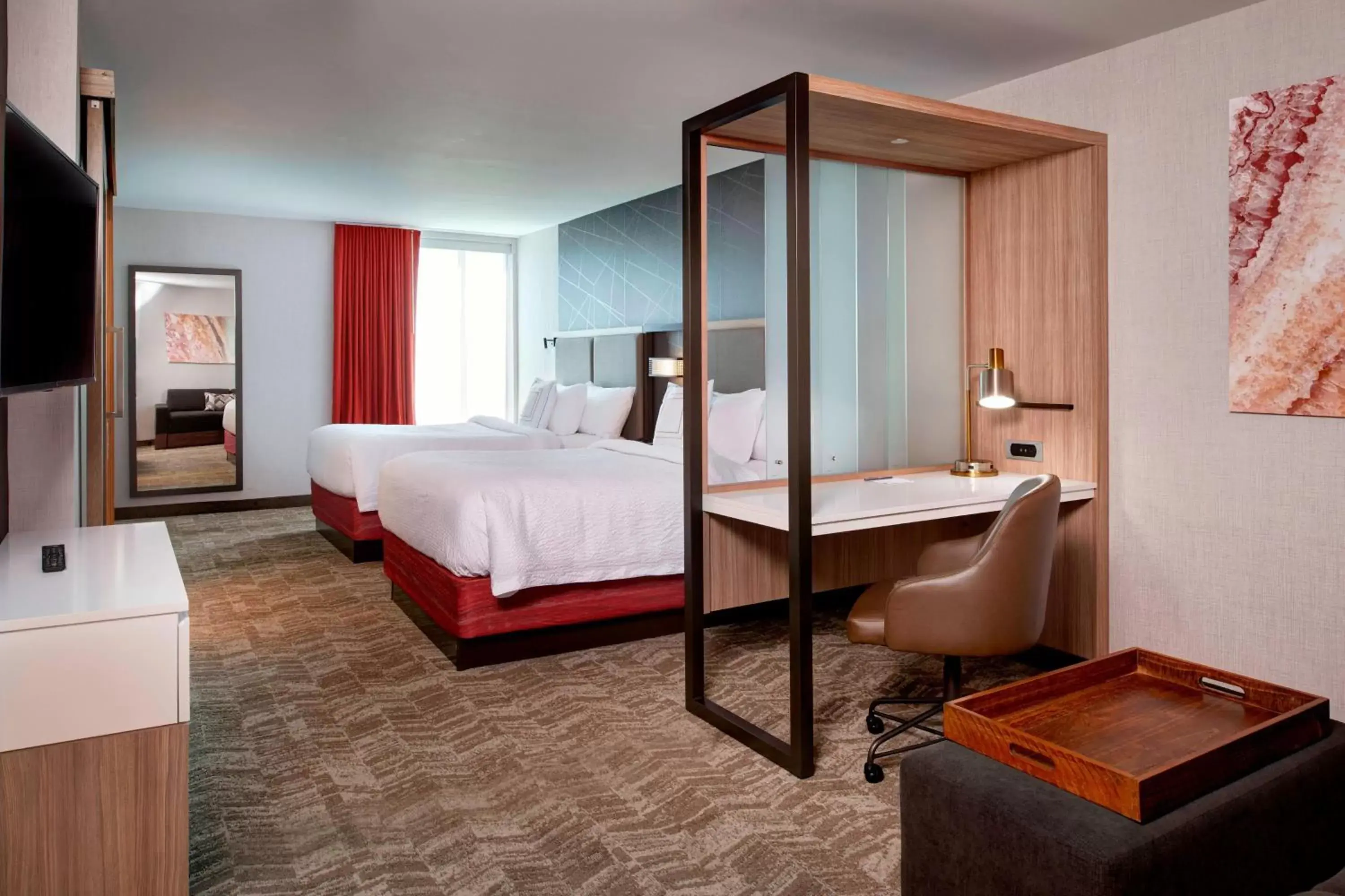 Photo of the whole room, Bed in SpringHill Suites by Marriott Grand Rapids West