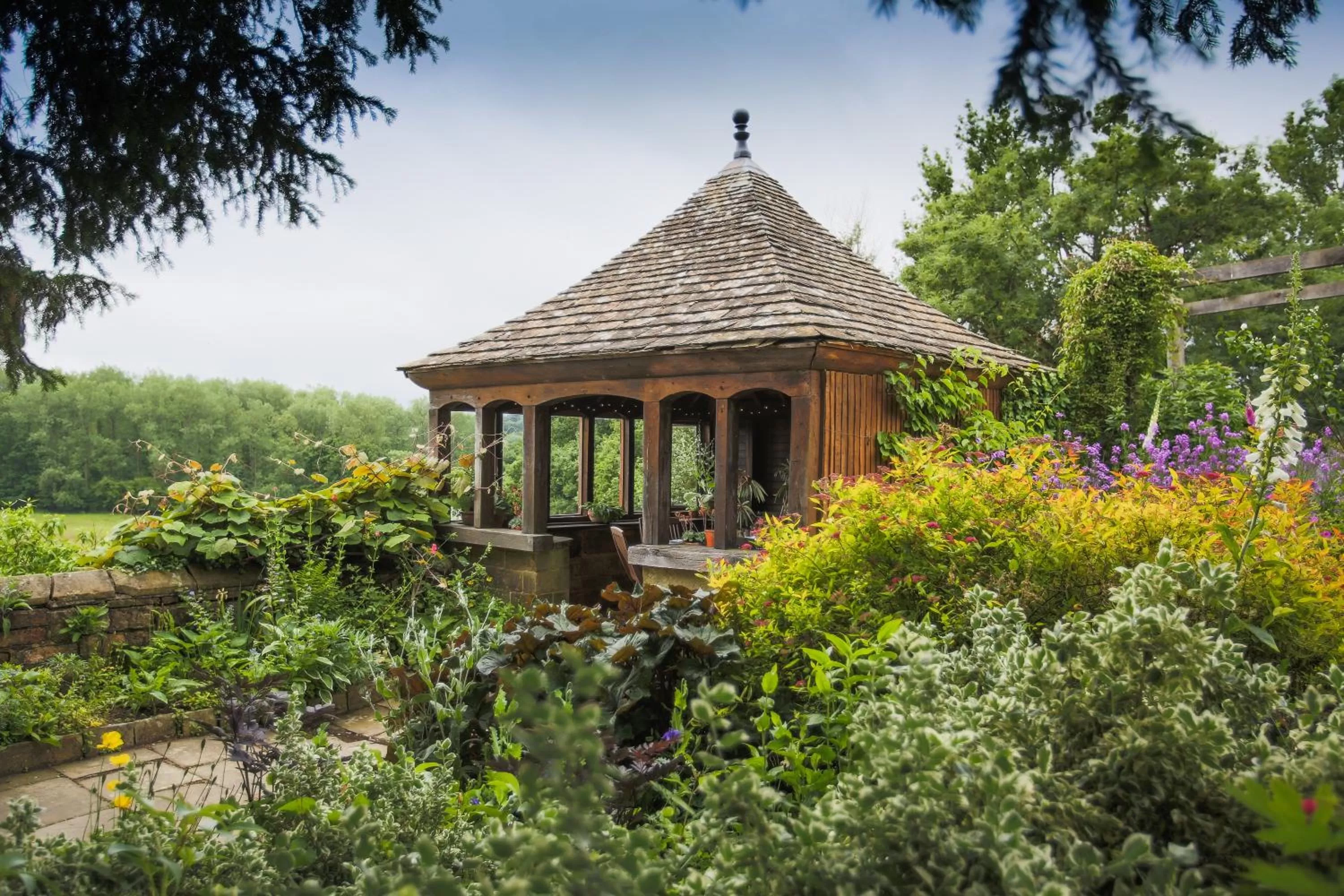 Garden, Property Building in Gravetye Manor