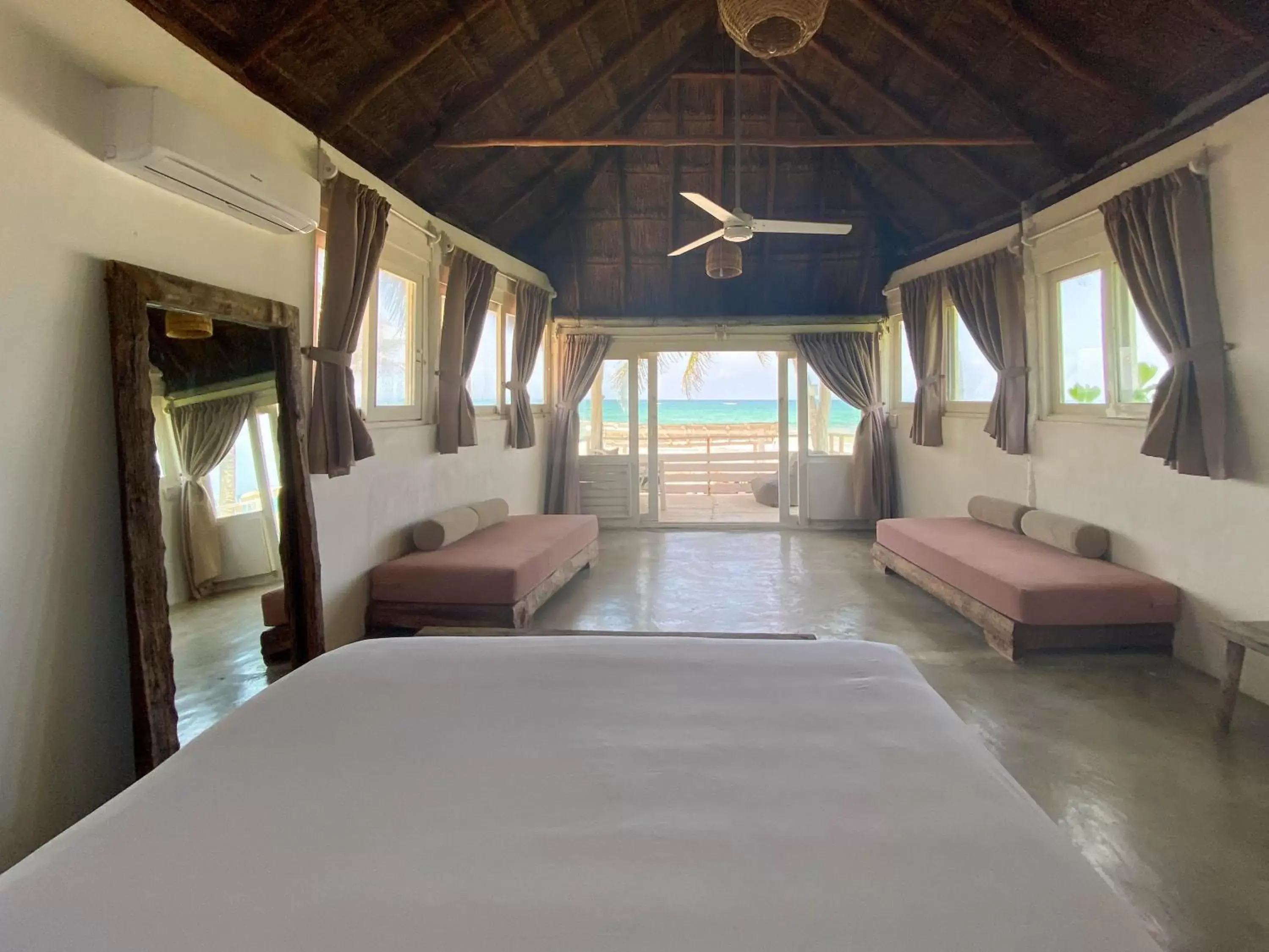 Sea view, Seating Area in Tuup Tulum Oceanfront or road side rooms