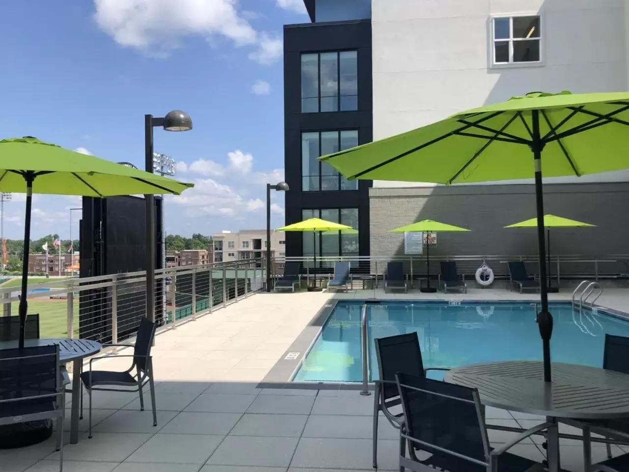 Patio, Swimming Pool in Hyatt Place Greensboro Downtown