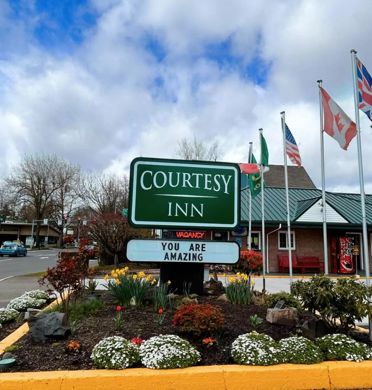 Property logo or sign in Courtesy Inn Downtown Eugene