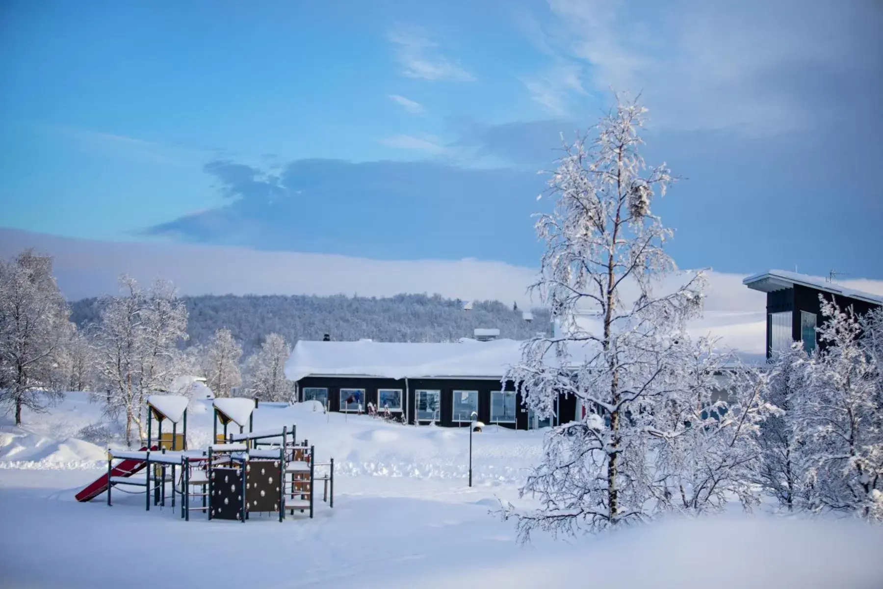 Property building, Winter in Camp Ripan