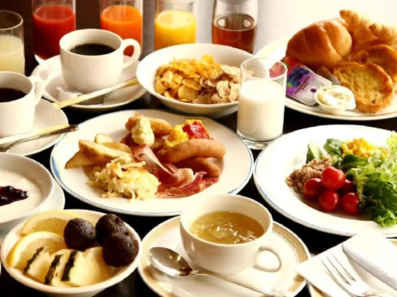 Buffet breakfast, Breakfast in Rihga Royal Hotel Niihama