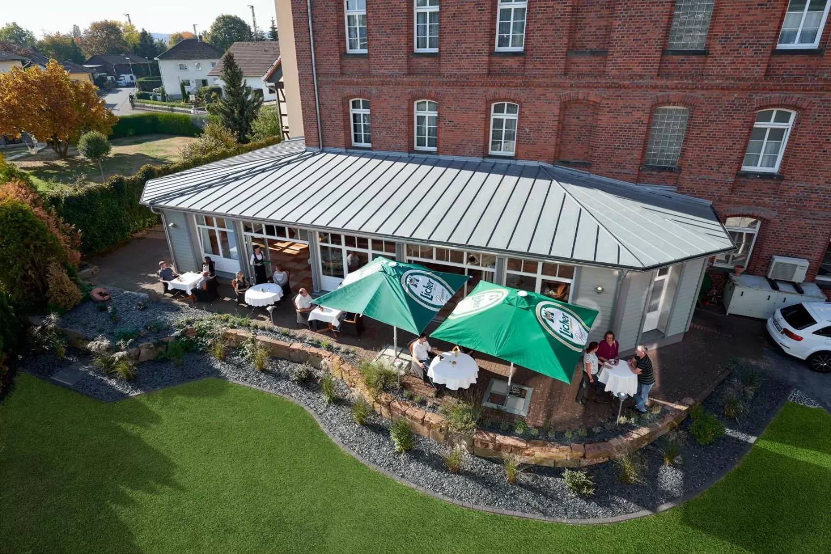Garden view in Hotel Mühlenhof Lollar