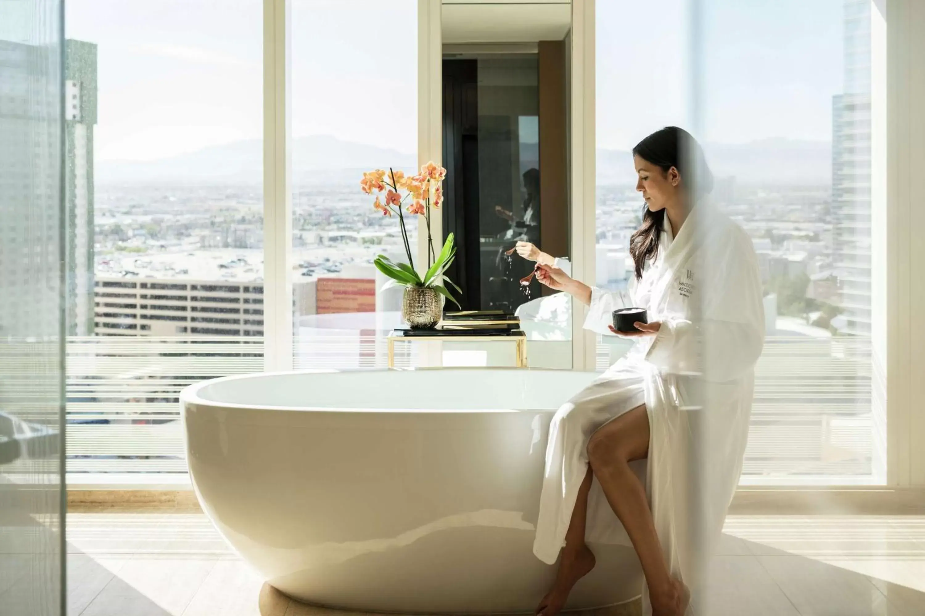 Bathroom in Waldorf Astoria Las Vegas