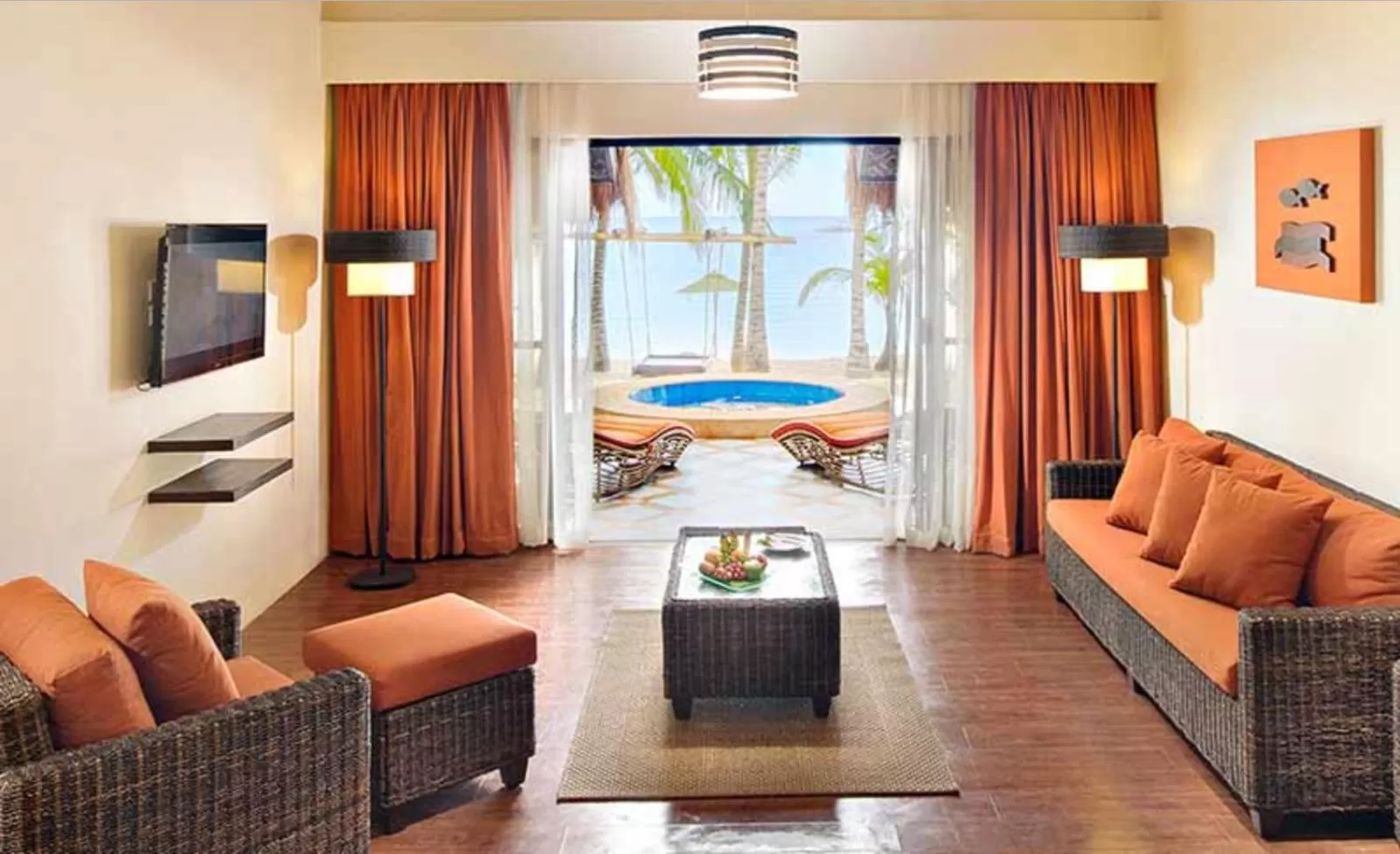 Living room in Oceanica Resort Panglao, Bohol