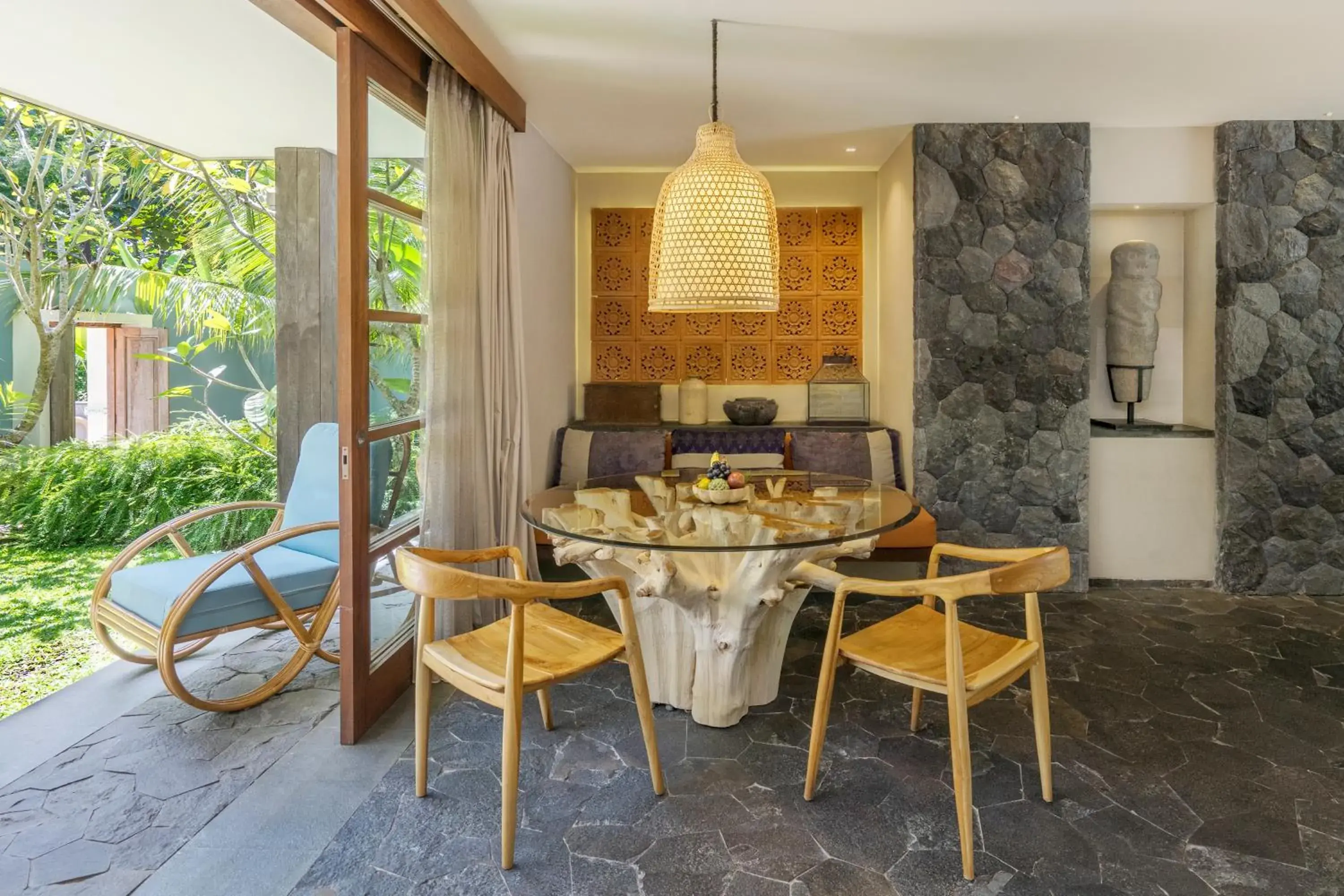 Seating area, Dining Area in The Purist Villas & Spa Ubud