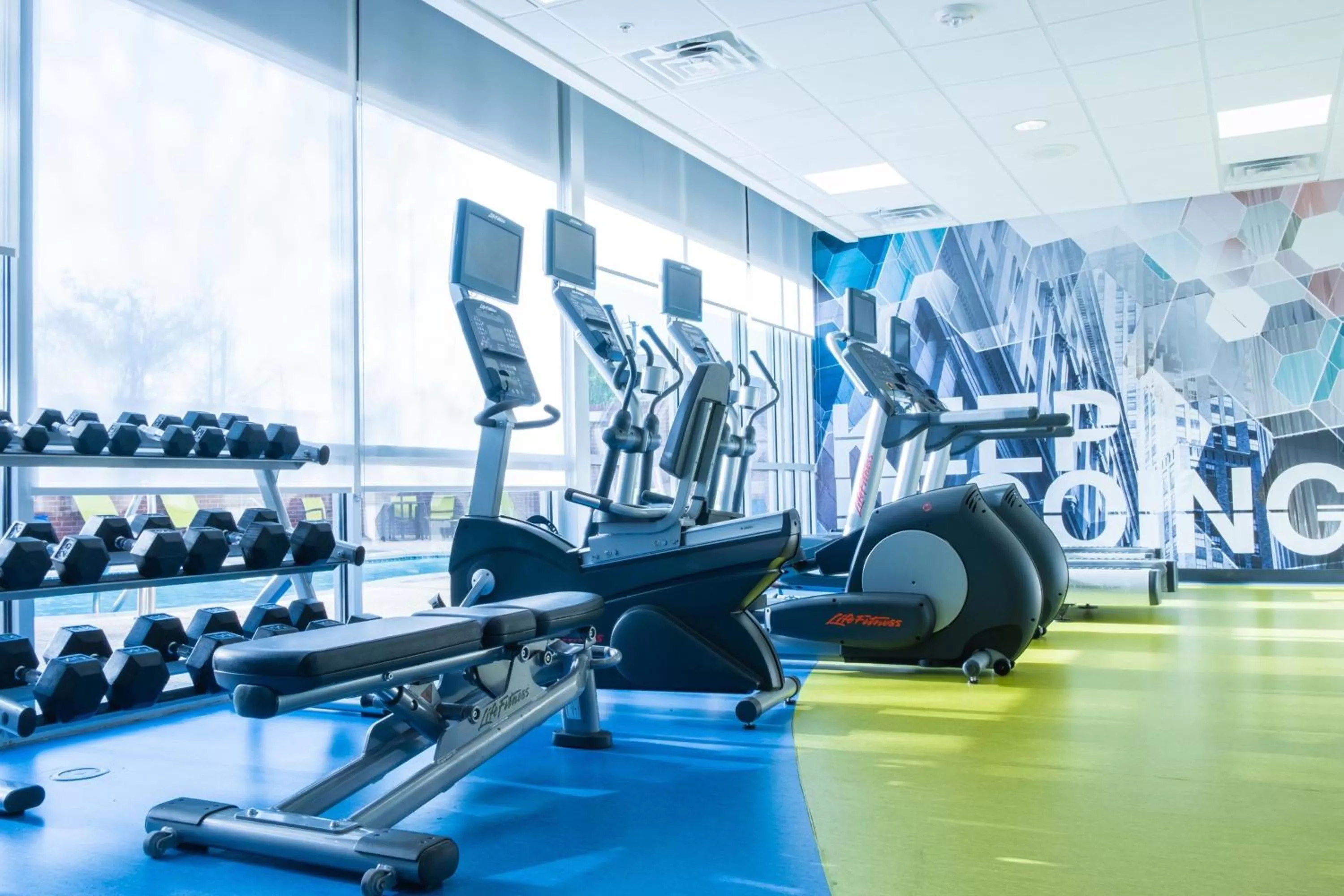 Fitness centre/facilities in SpringHill Suites by Marriott Dallas Lewisville