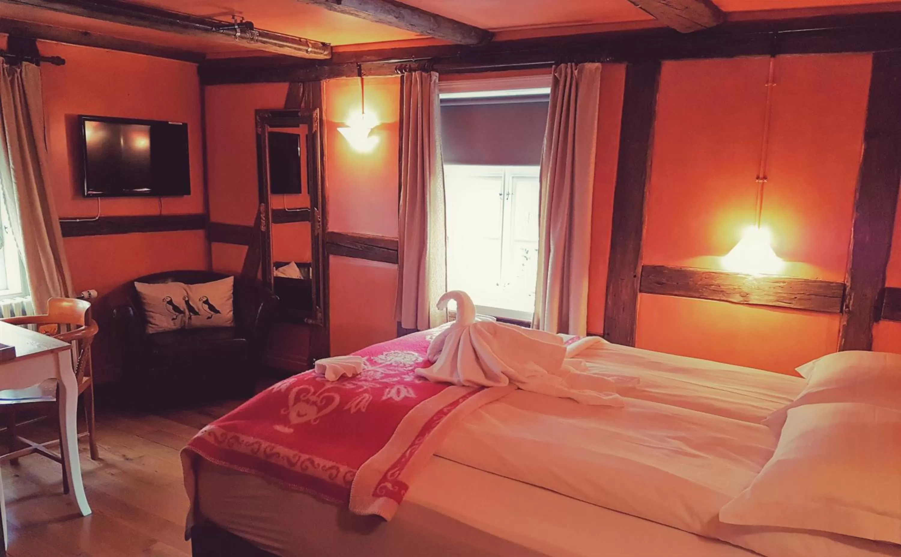 Bedroom, Bed in Hótel Tindastóll