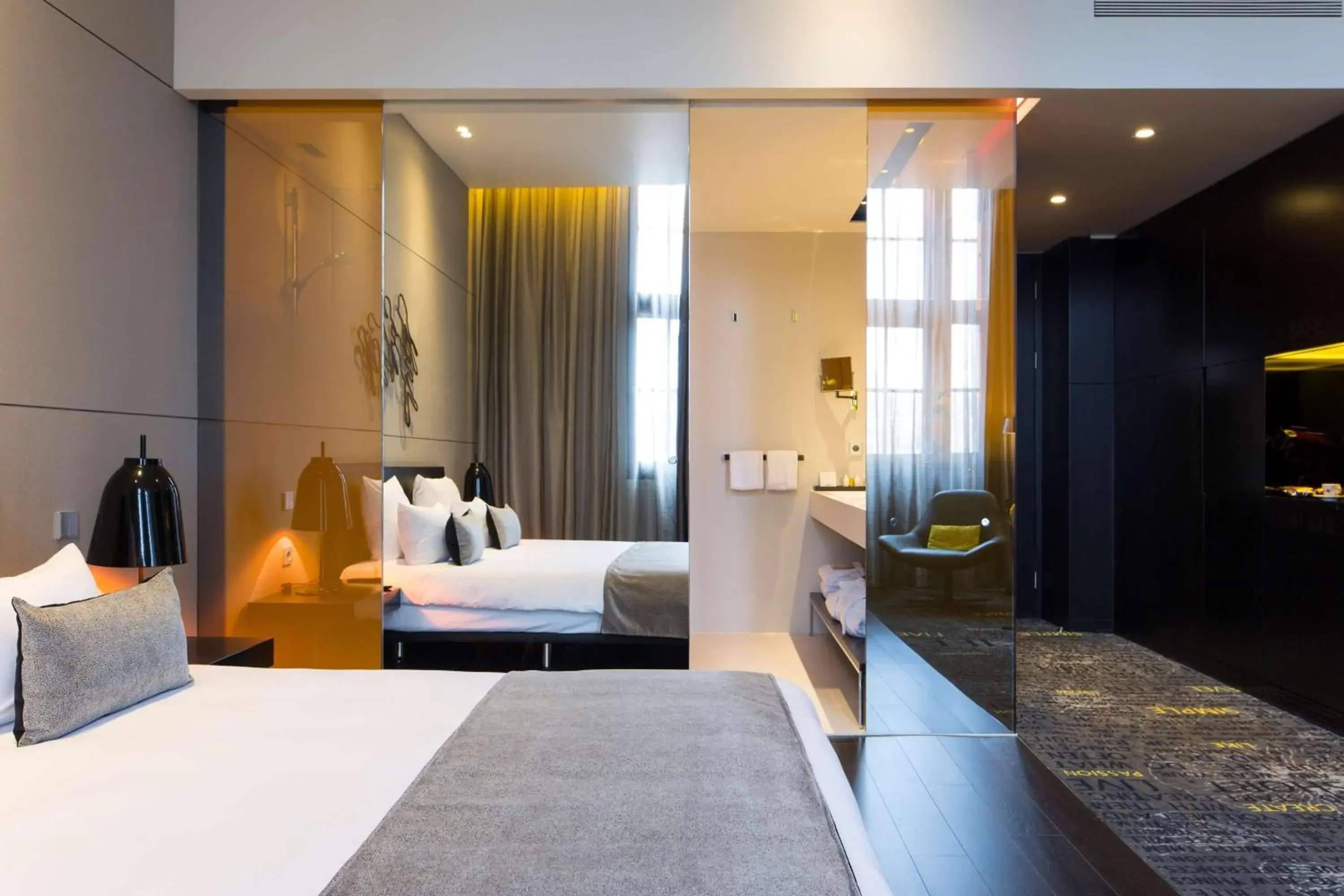 Photo of the whole room, Bed in art'otel amsterdam, Powered by Radisson Hotels