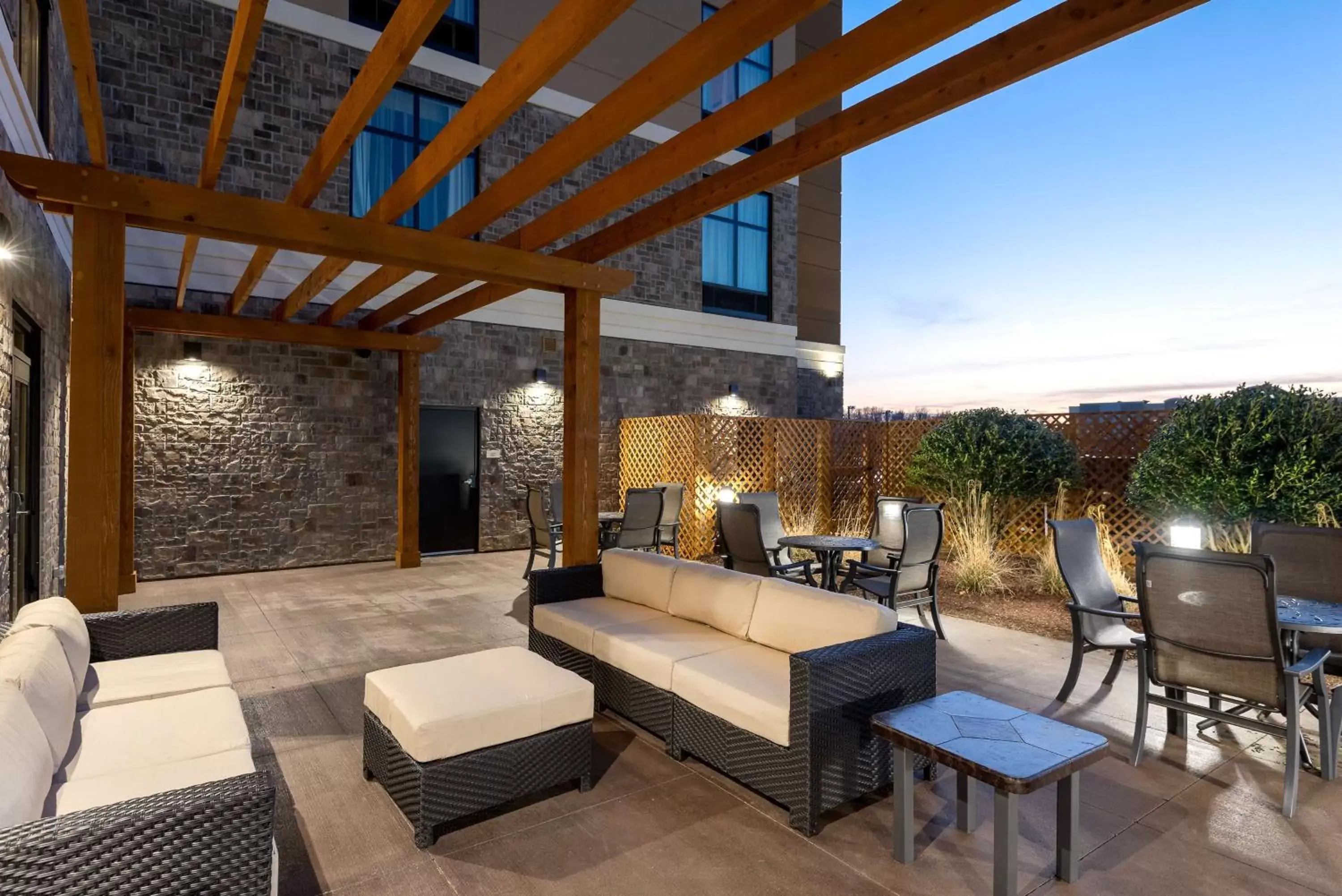 Patio in Homewood Suites By Hilton Fayetteville