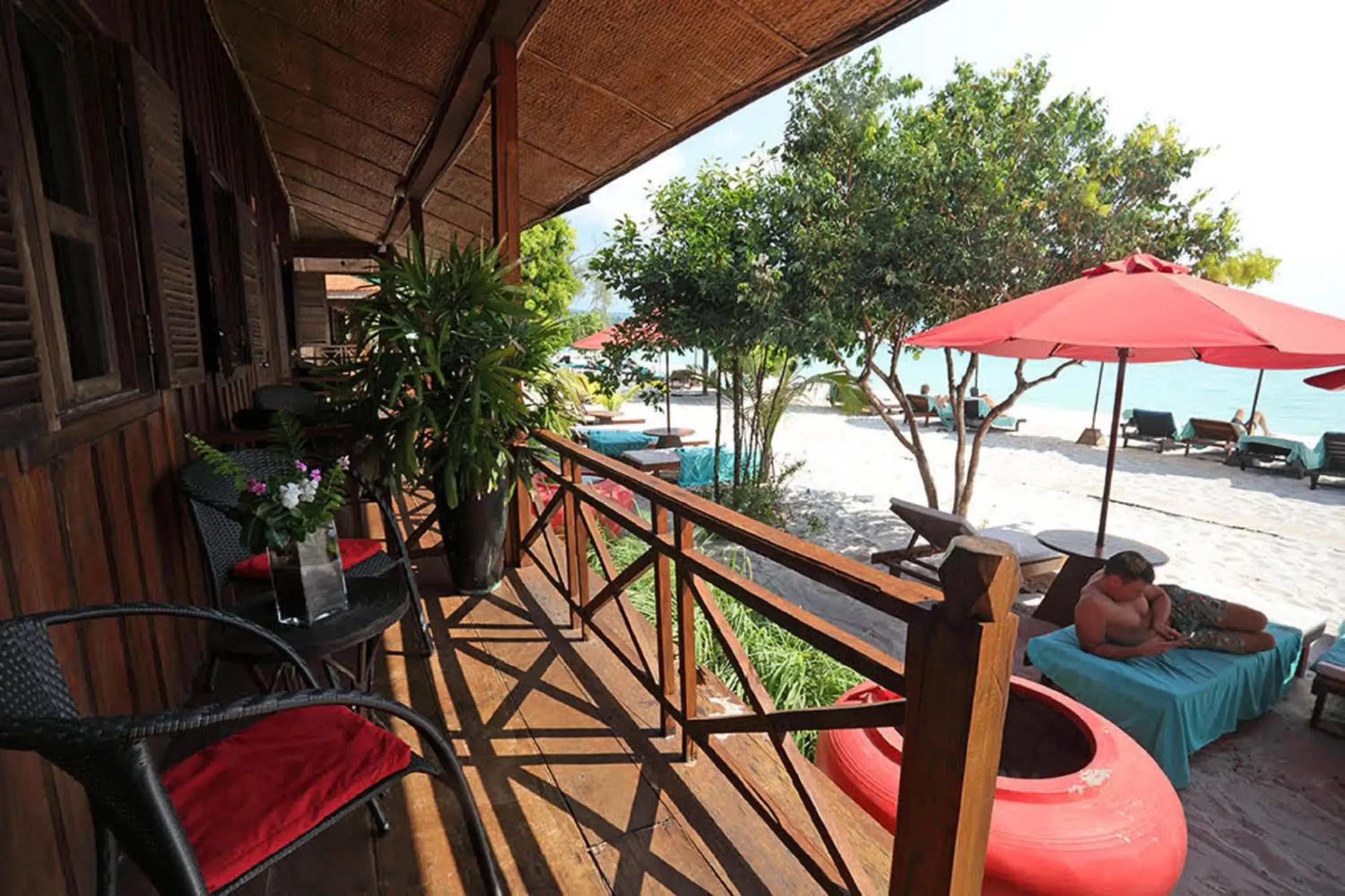 Balcony/Terrace in Sok San Beach Resort