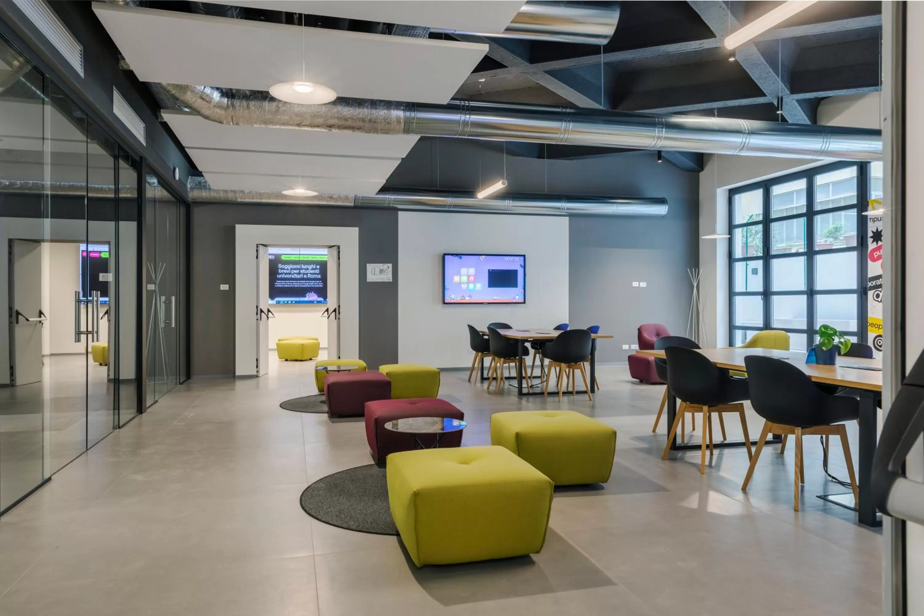 Seating area in Dotcampus Roma City Center