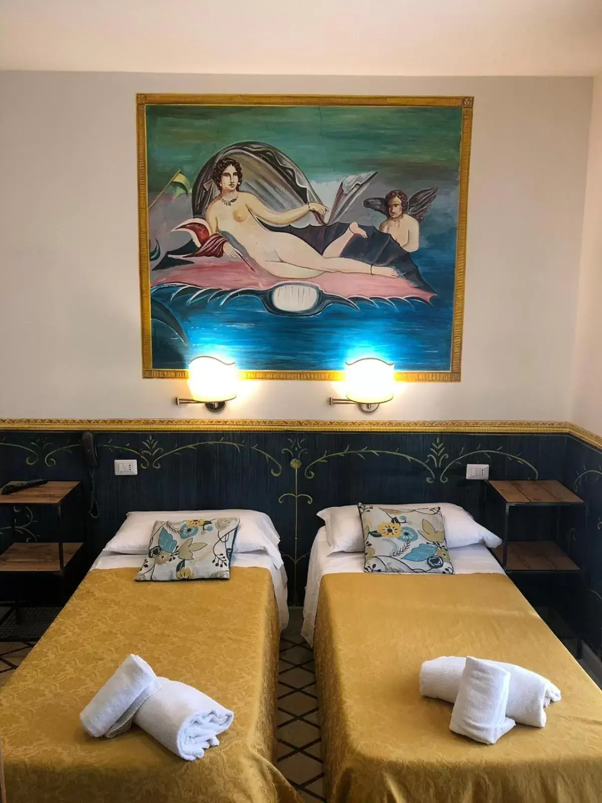 Bed in Hotel Europeo Napoli