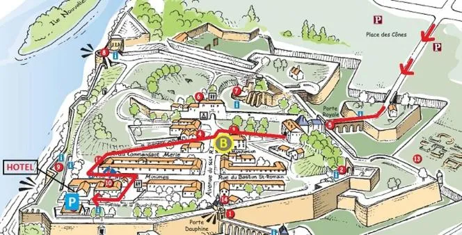 acessibility in Logis Hôtel Restaurant La Citadelle