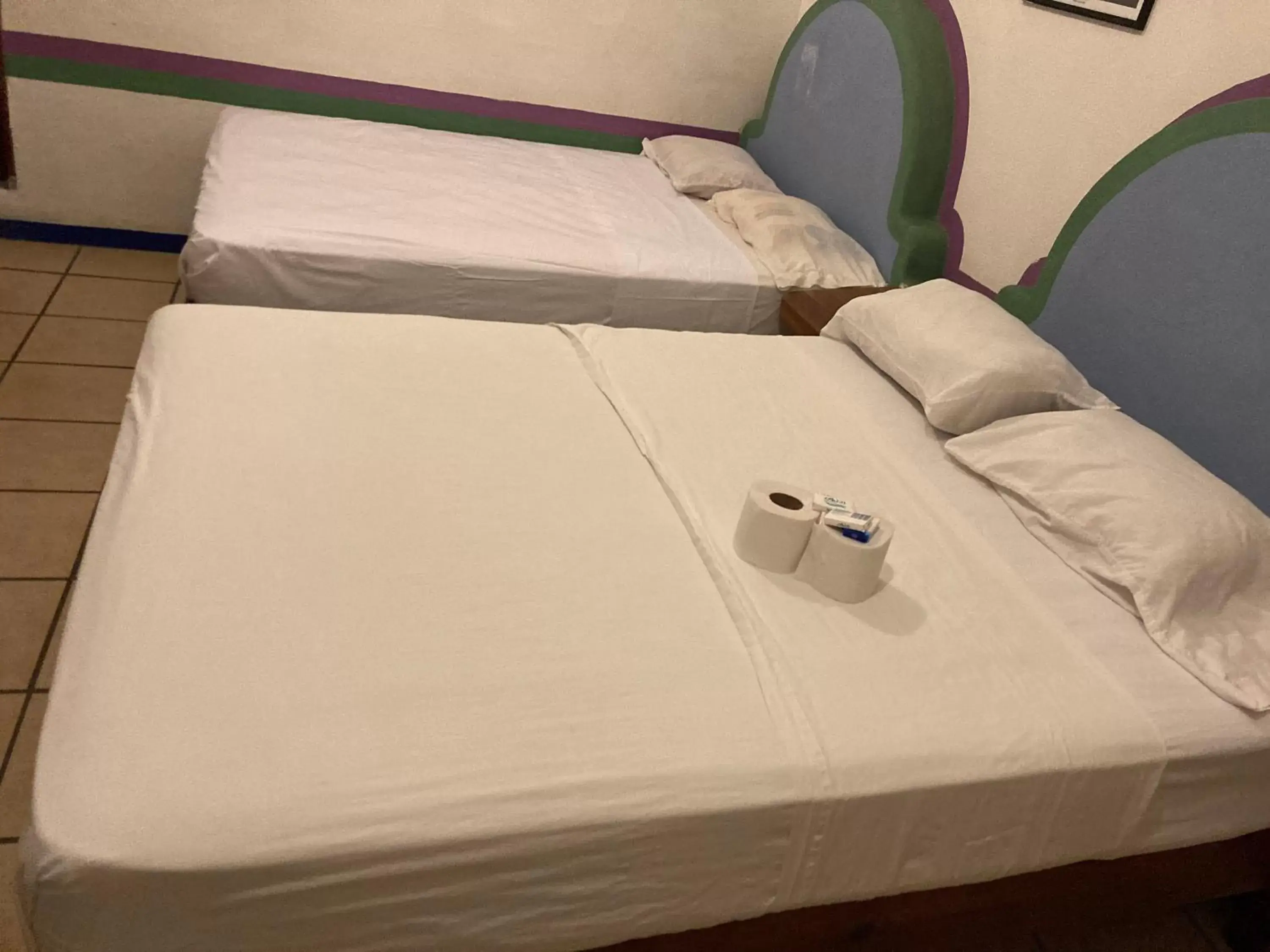 Bed in Pargos Hotel & Cowork