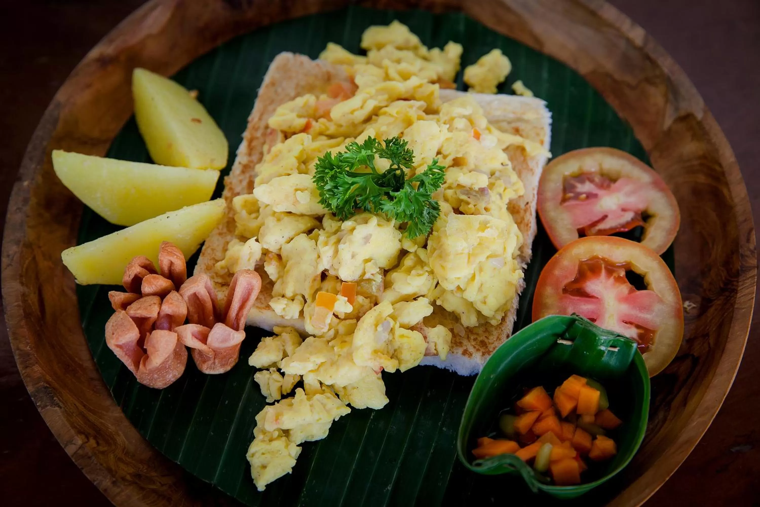 American breakfast in Abipraya Ubud