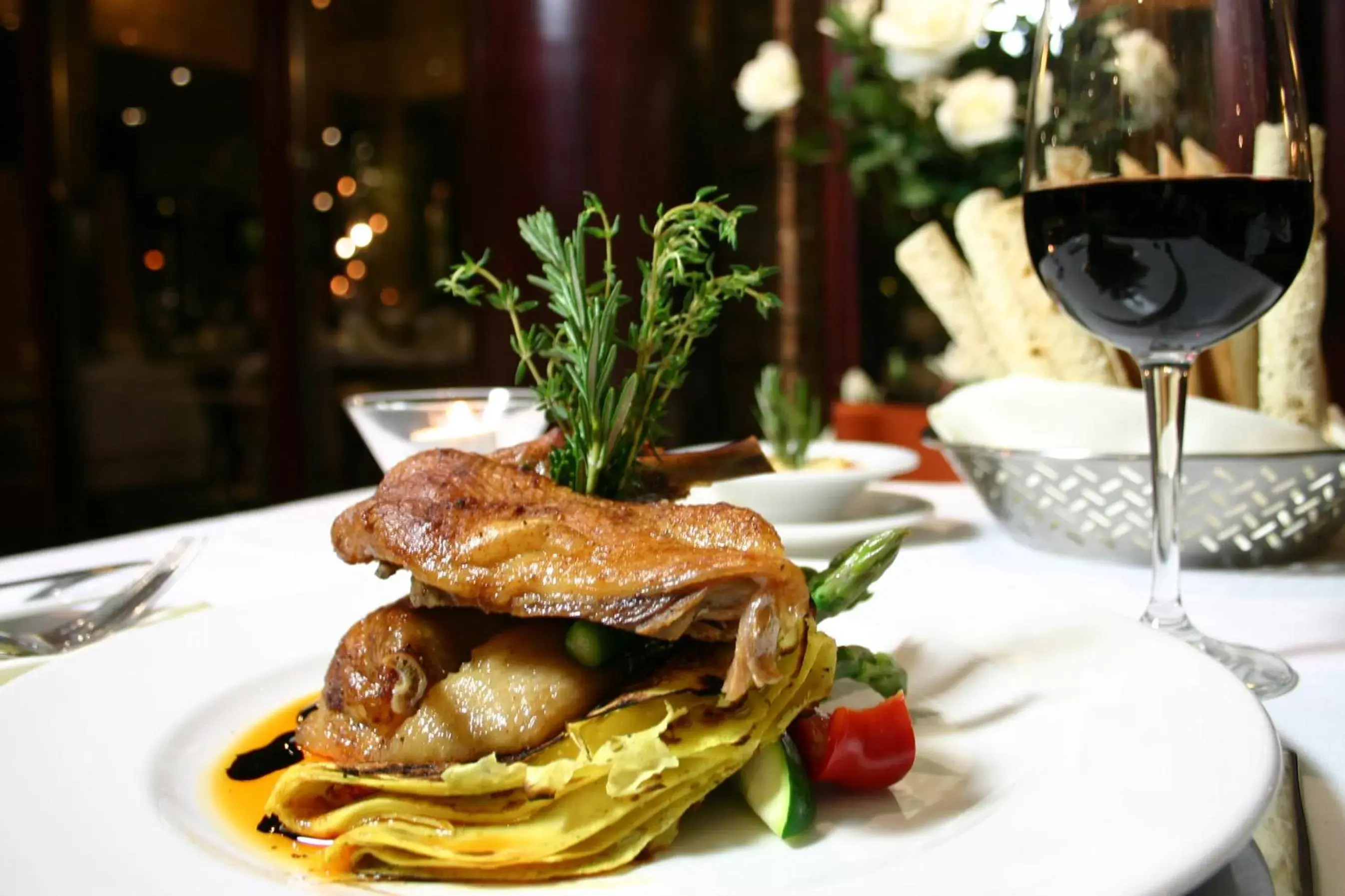 Food close-up in Lord Elgin Hotel