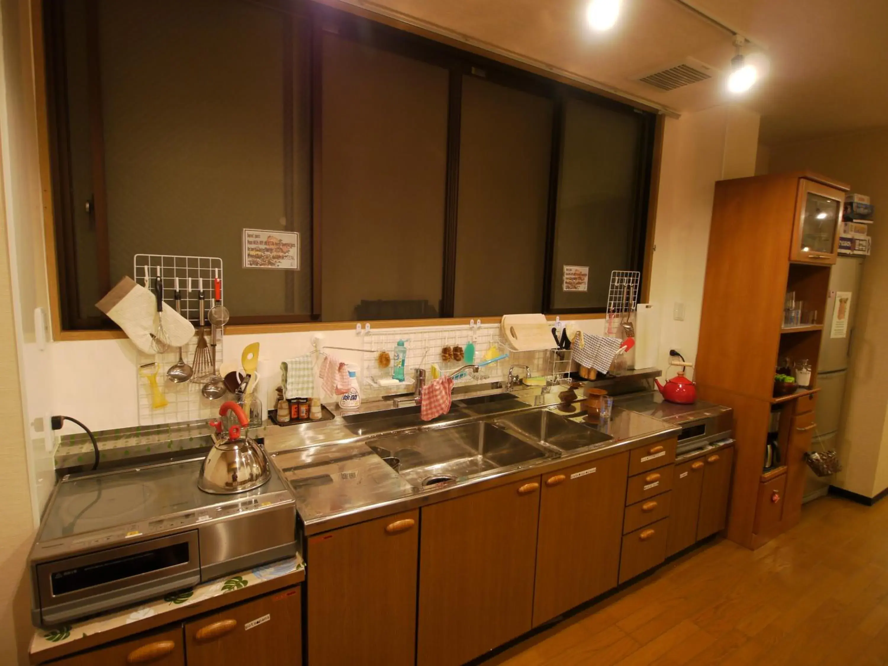 Kitchen or kitchenette, Kitchen/Kitchenette in Kyoto Hana Hostel
