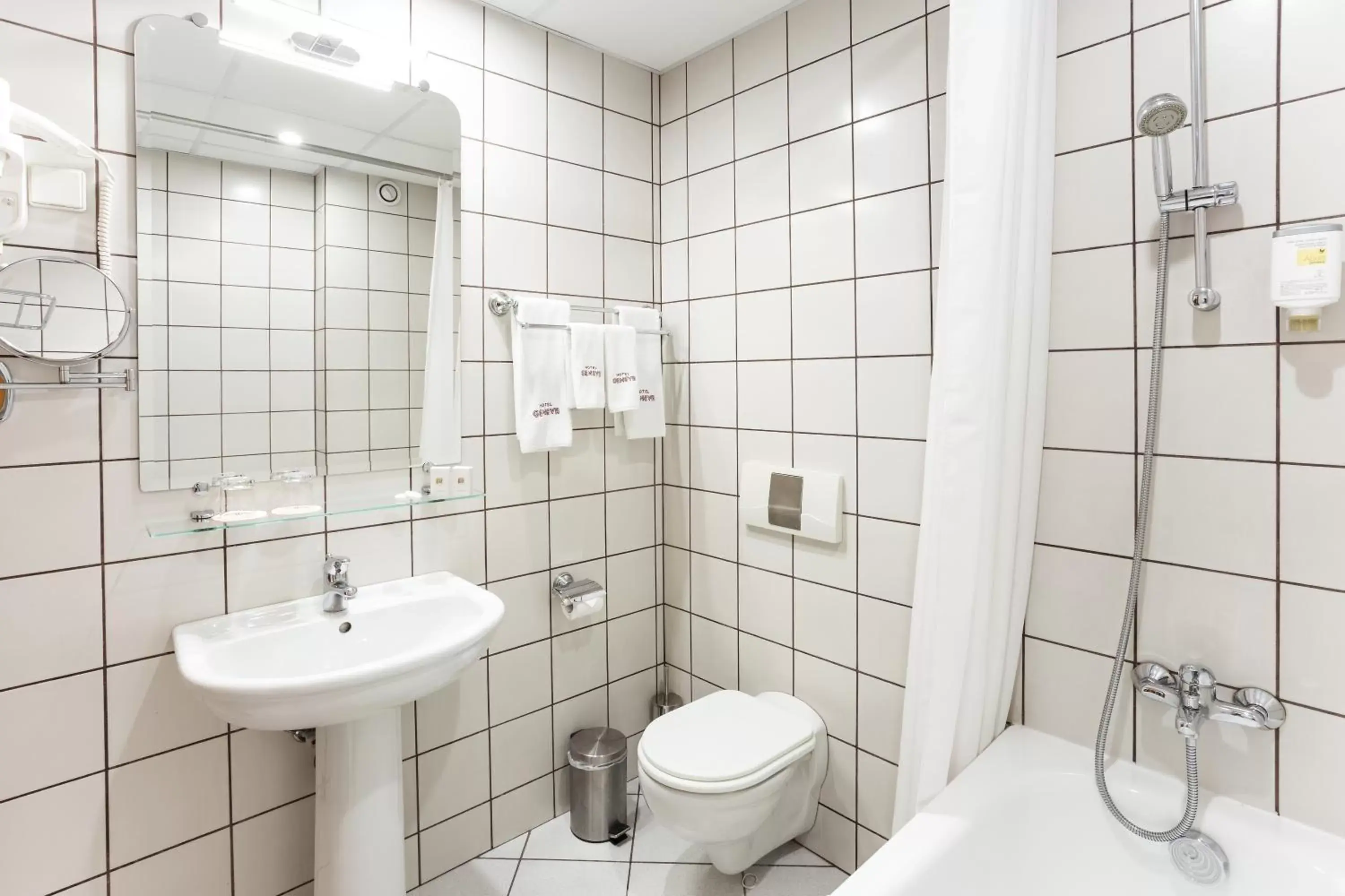 Photo of the whole room, Bathroom in Geneva Hotel