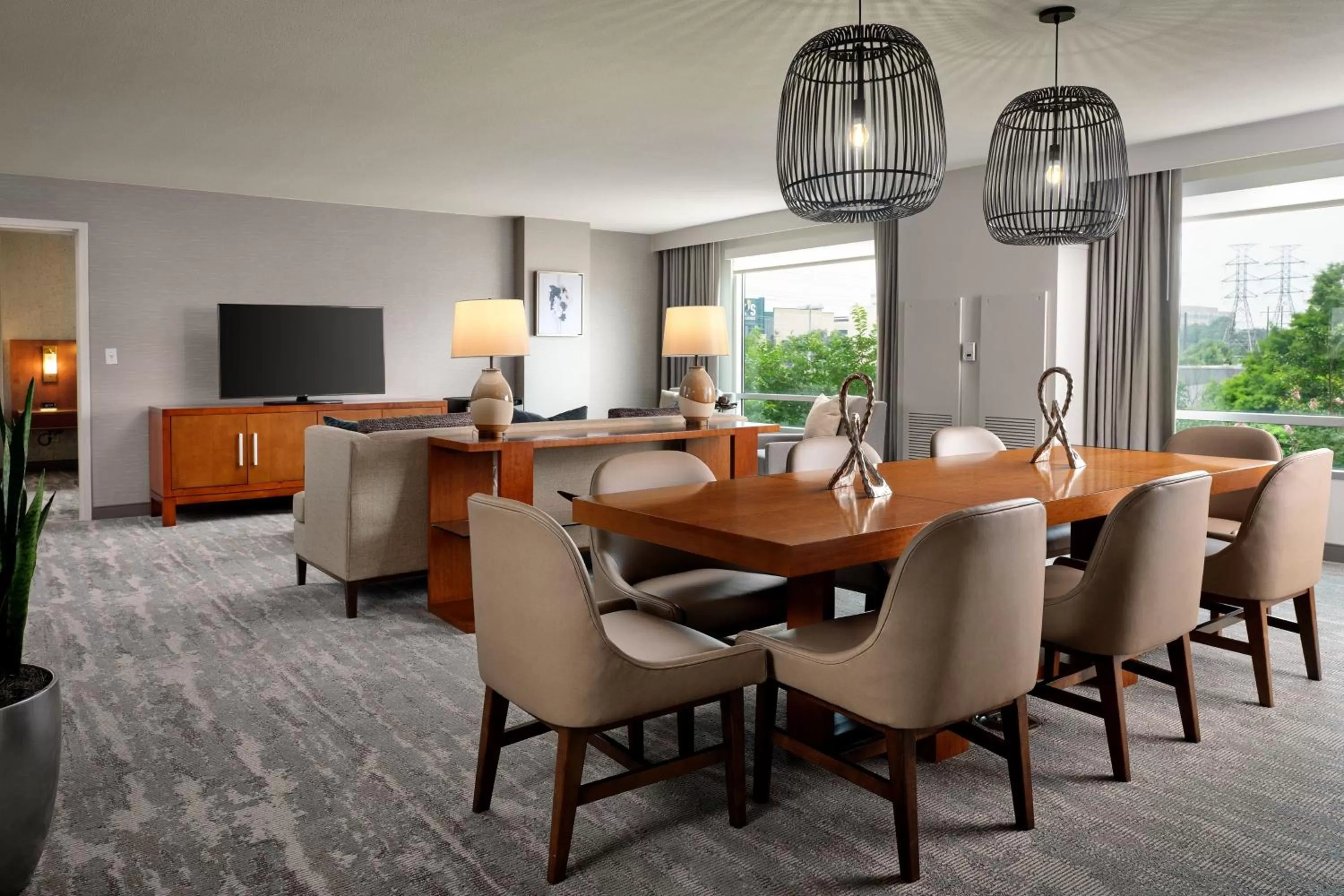 Living room in The Westin Austin at The Domain