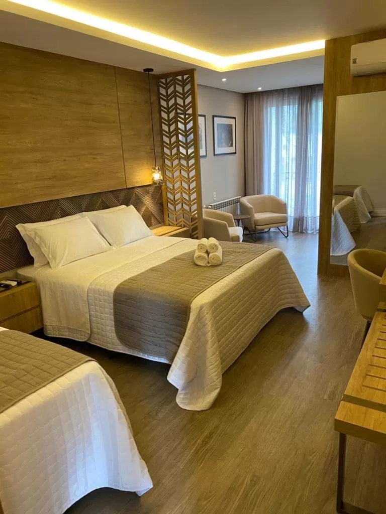 Bed in Pousada Brombatti