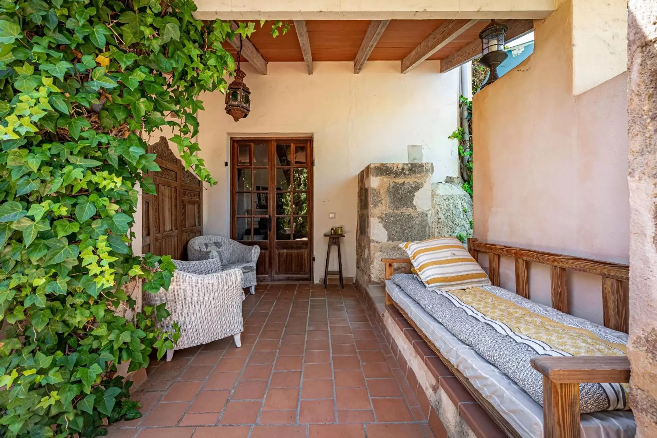 Balcony/Terrace, Seating Area in Finca Son Jorbo - Adults only