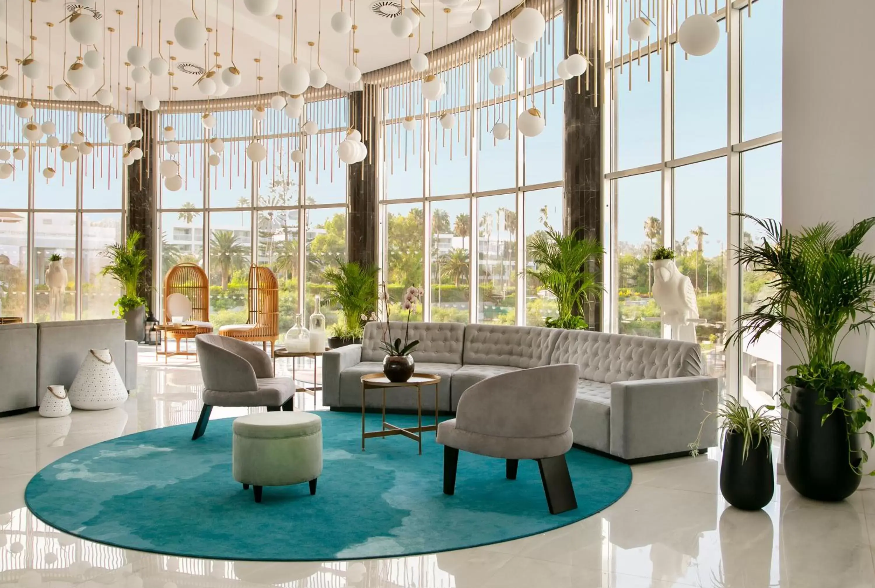 Living room in NissiBlu Beach Resort Living room in NissiBlu Beach Resort