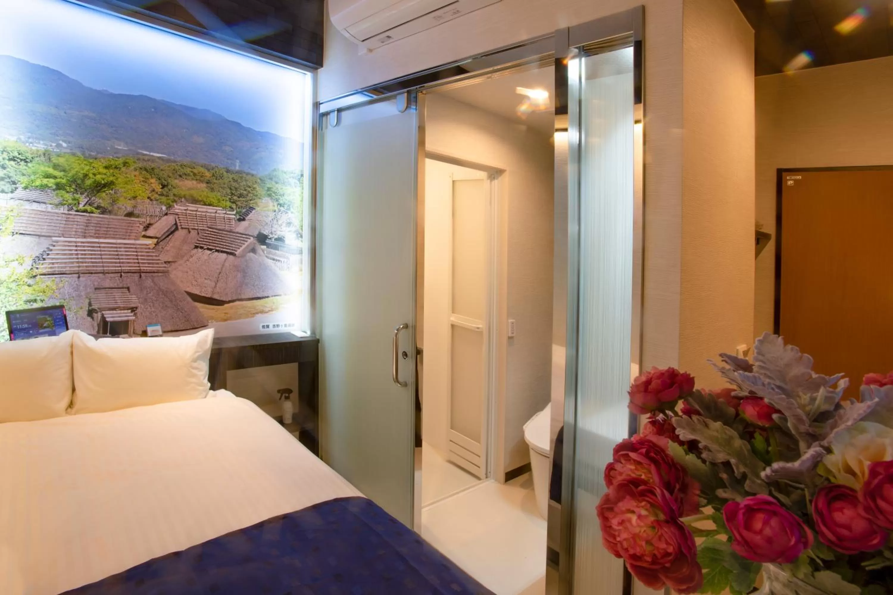 Bed in Hotel Xcell Hiroshima Nagarekawa