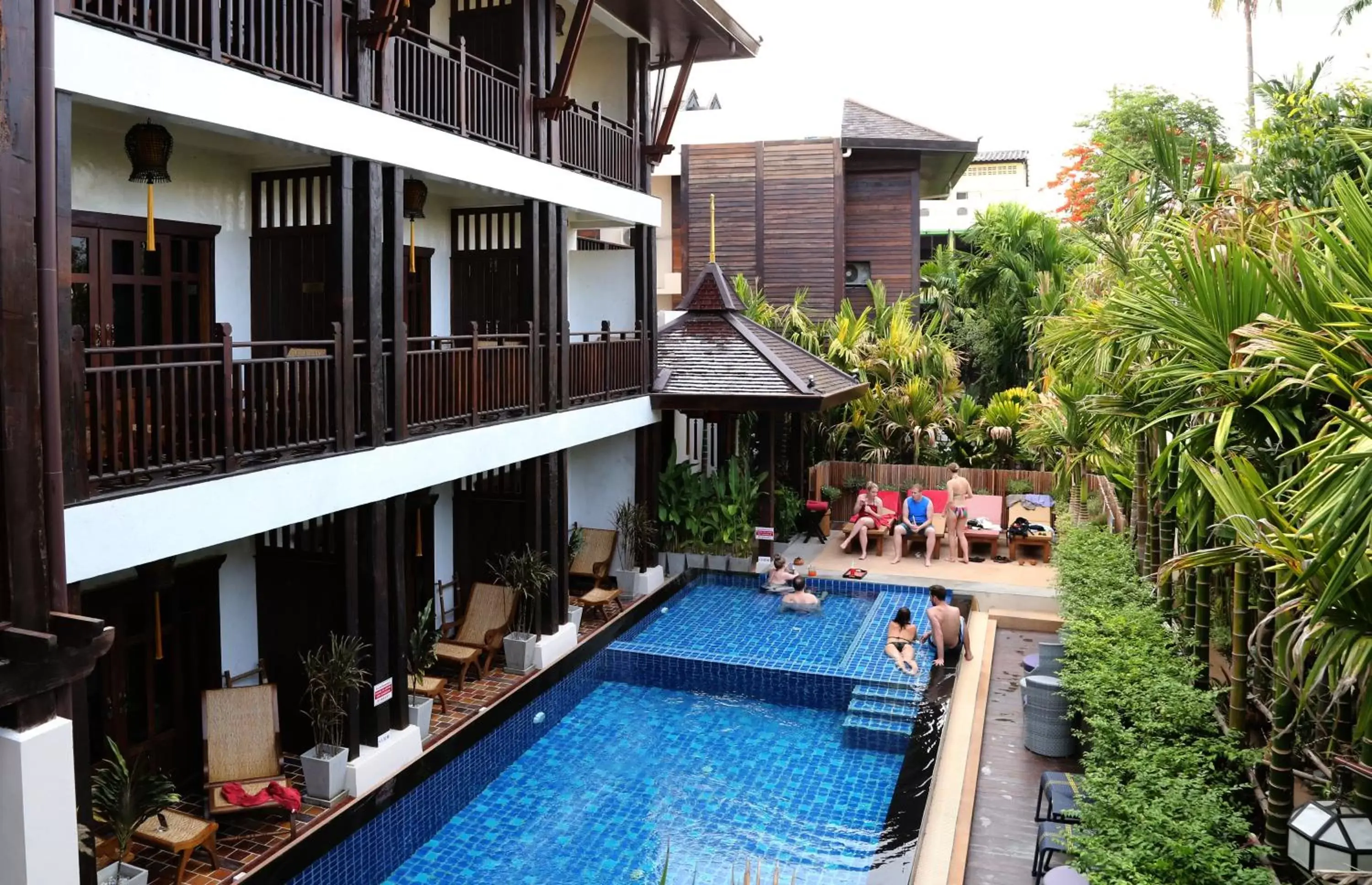 Swimming pool, Pool View in Viang Thapae Resort- SHA Extra Plus