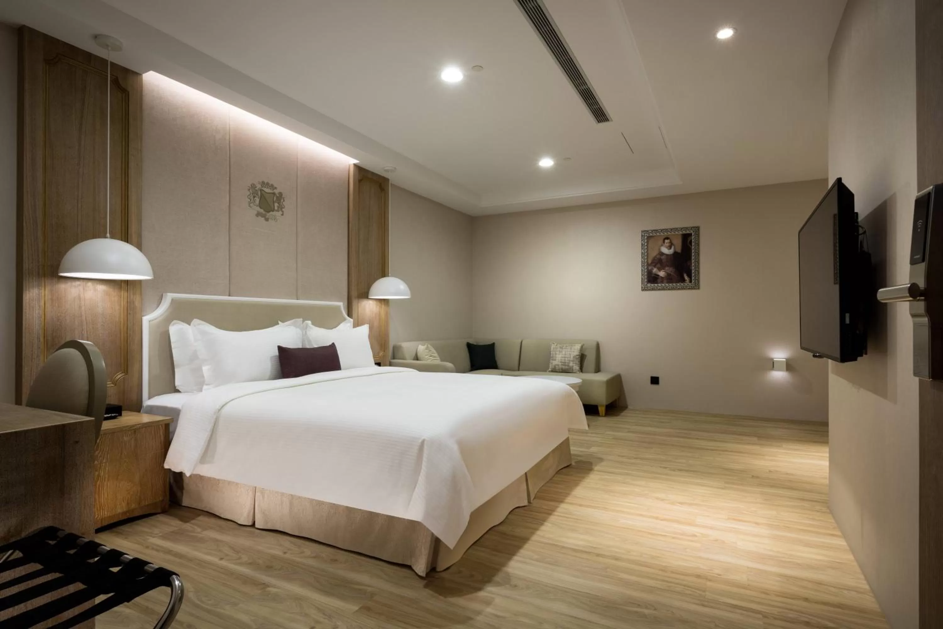 Bed in 台南星鑽國際商旅 Hua Hotel